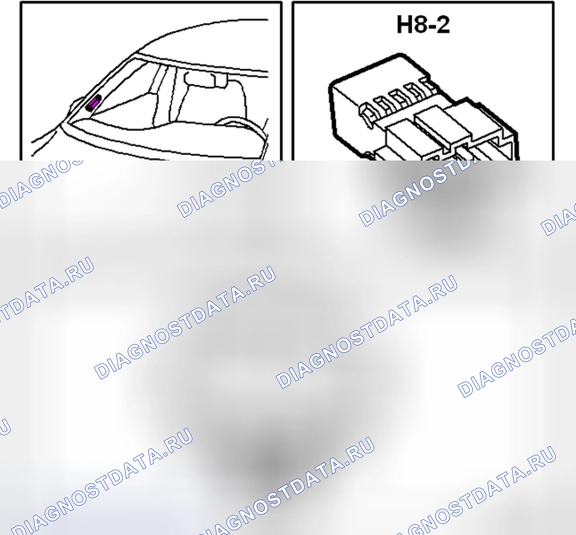 Рис. 270: Разъем H8-2. Saab 9-3 II