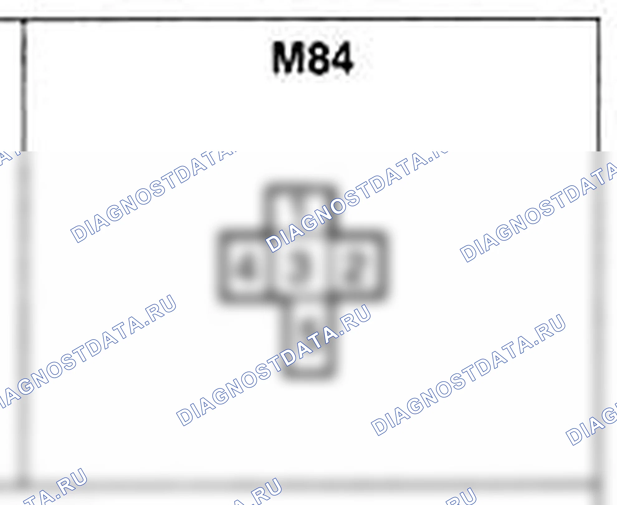 Распиновка разъёма M84 — основного жгута. Hyundai Atos MX