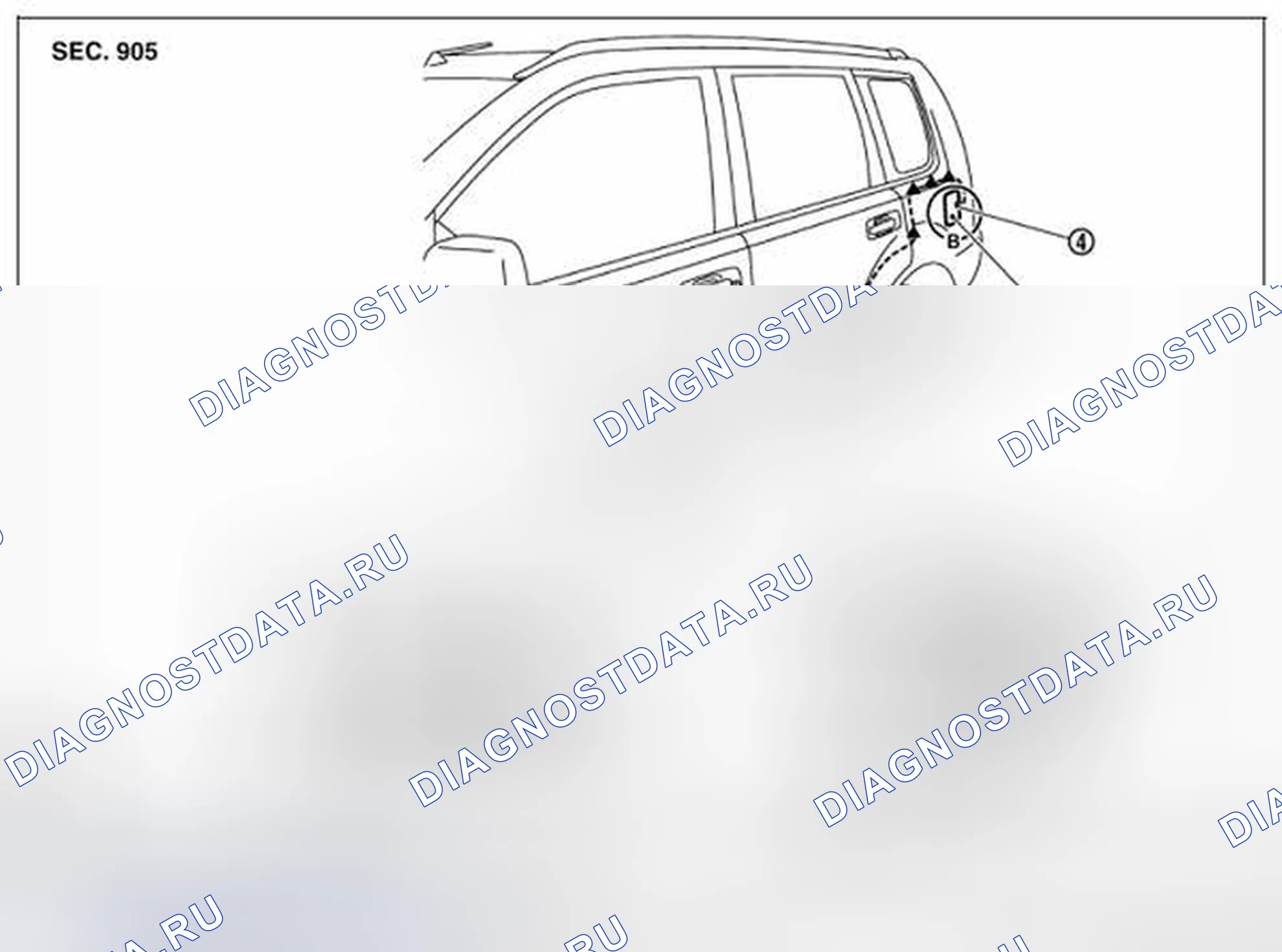 Рис. 88: Расположение компонентов. Nissan X-Trail I