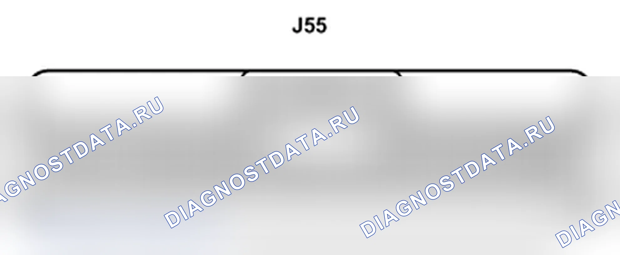 Рис. 305: Вид с торца разъема ECU блока управления источником питания (J55). Lexus IS F I