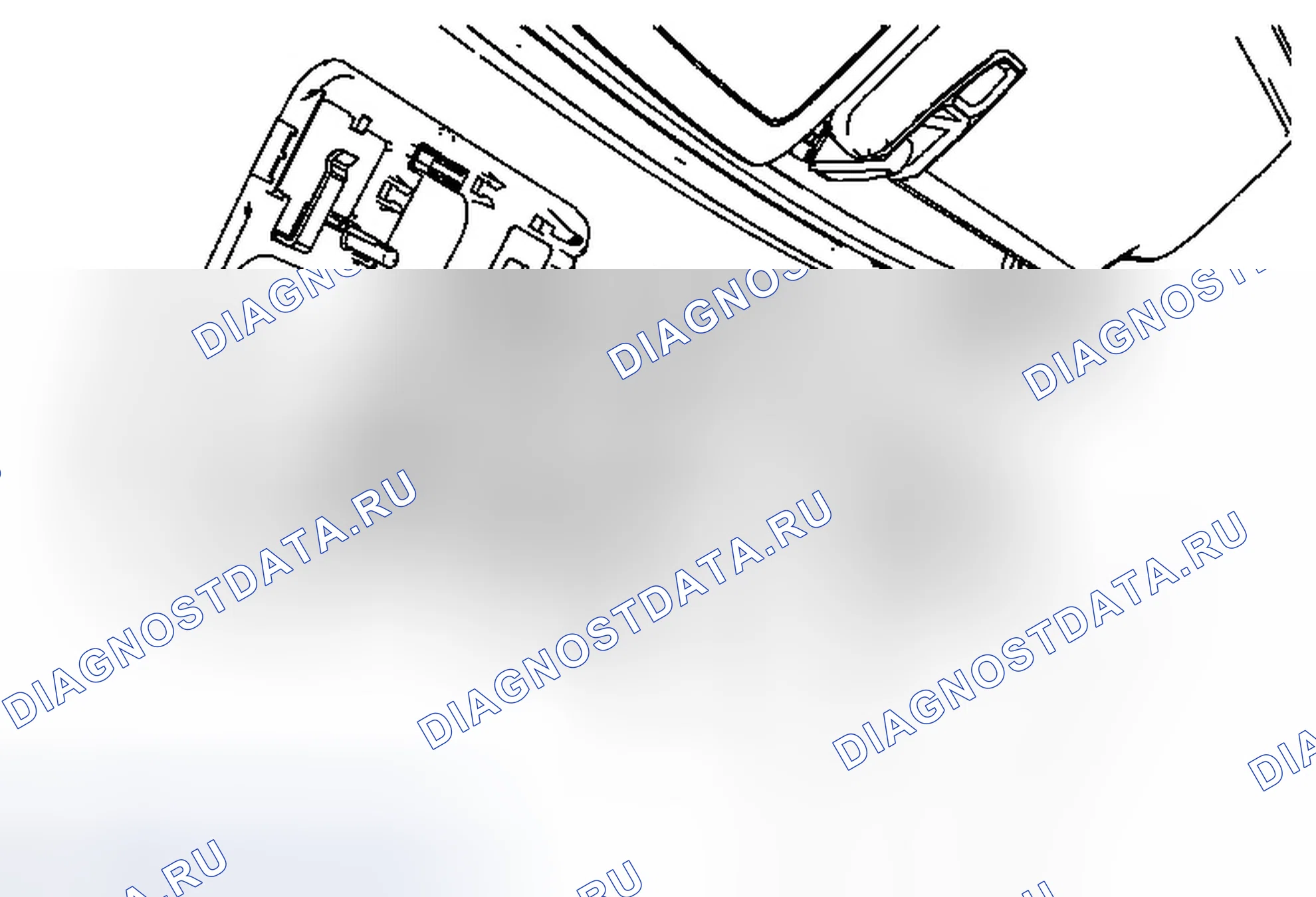 Рис. 9: Замена внутреннего зеркала заднего вида. Chevrolet Cruze I рестайлинг