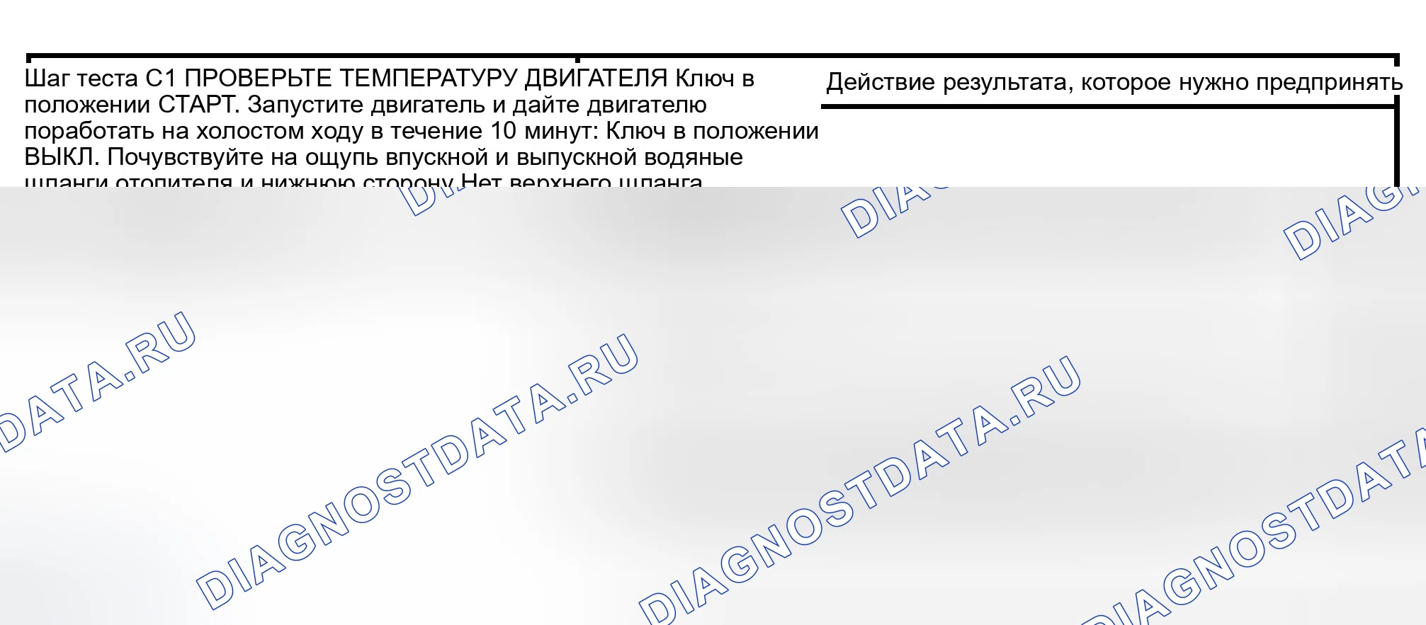 Рис. 6: КОНТРОЛЬНАЯ ТОЧКА C: ДВИГАТЕЛЬ НЕ ДОСТИГАЕТ НОРМАЛЬНОЙ РАБОЧЕЙ ТЕМПЕРАТУРЫ. Ford Crown Victoria II