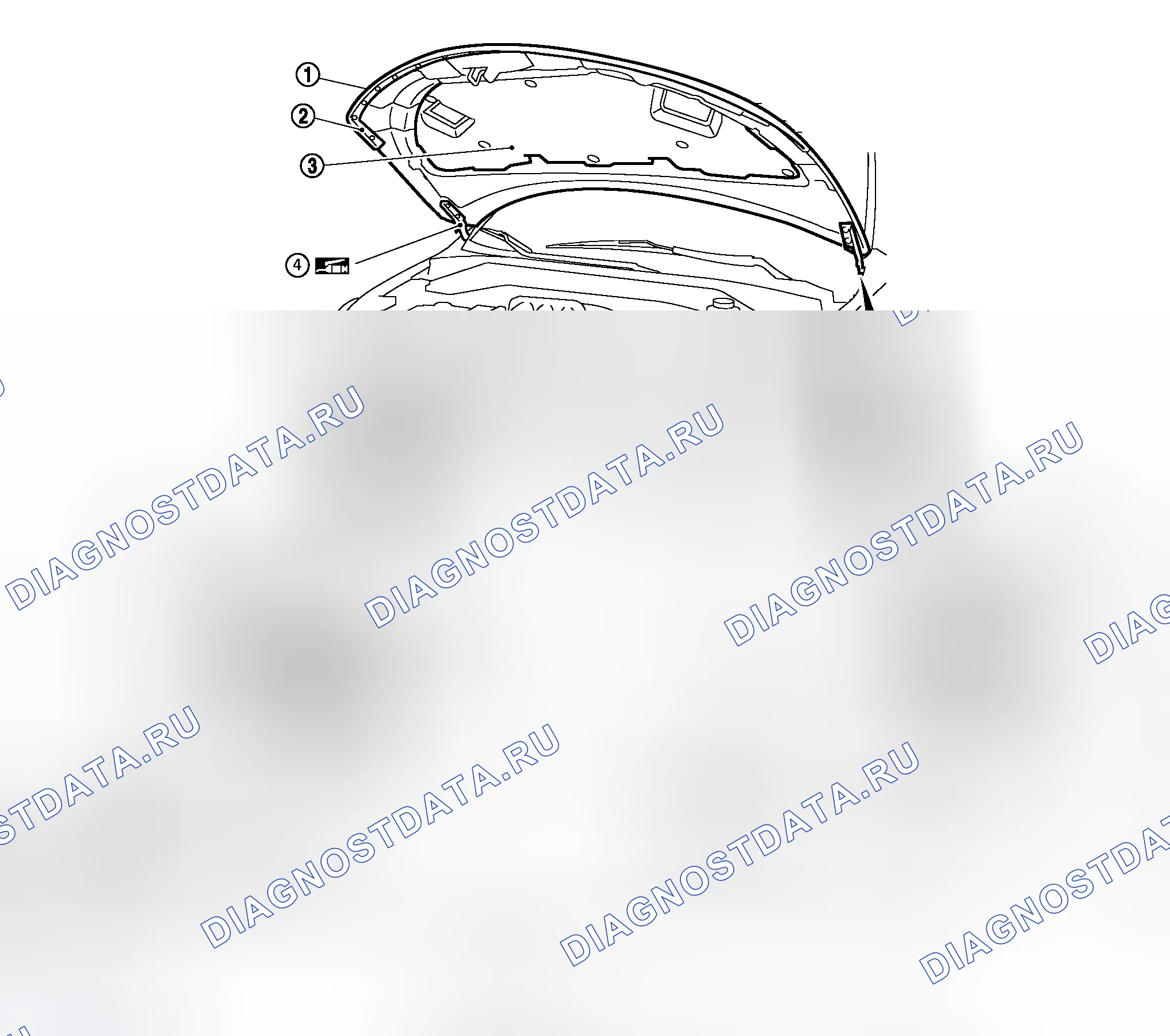 Рис. 30: Снятие и установка капота в сборе. Honda S660 I