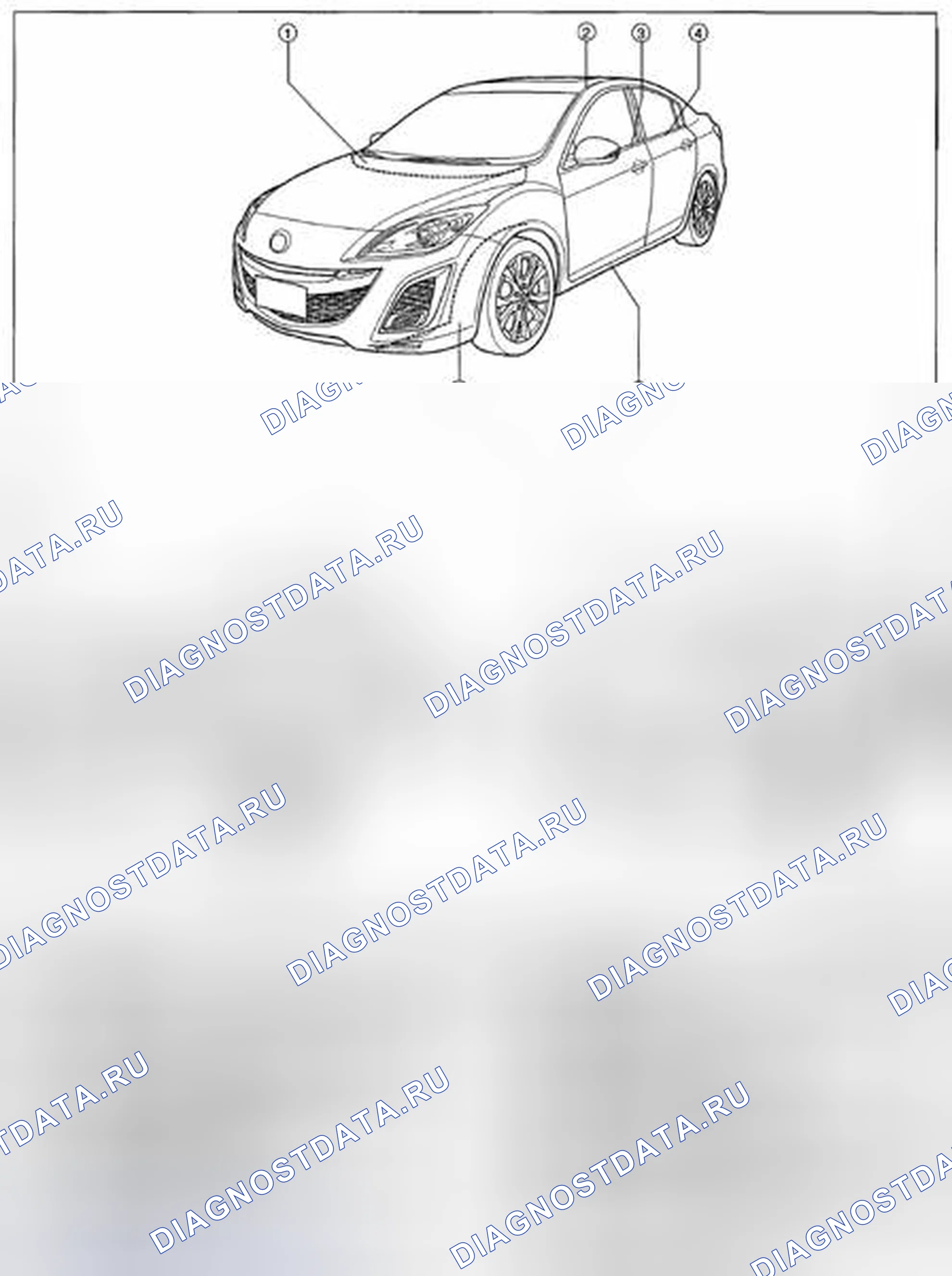 Рис. 1: ИНДЕКС РАСПОЛОЖЕНИЯ ВНЕШНЕЙ ОТДЕЛКИ. Honda CR-V IV рестайлинг