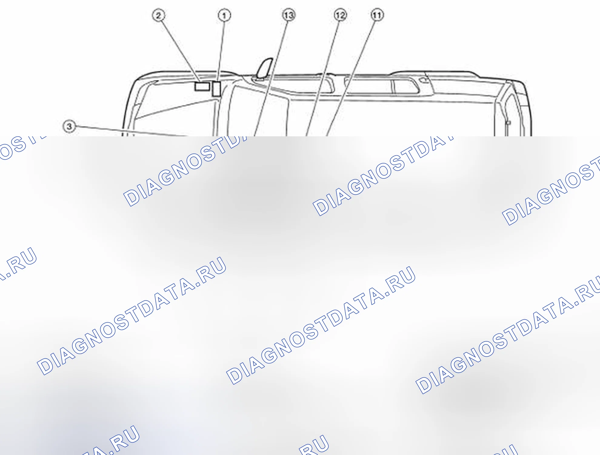 Рис. 20: Расположение компонентов. Nissan Pathfinder III
