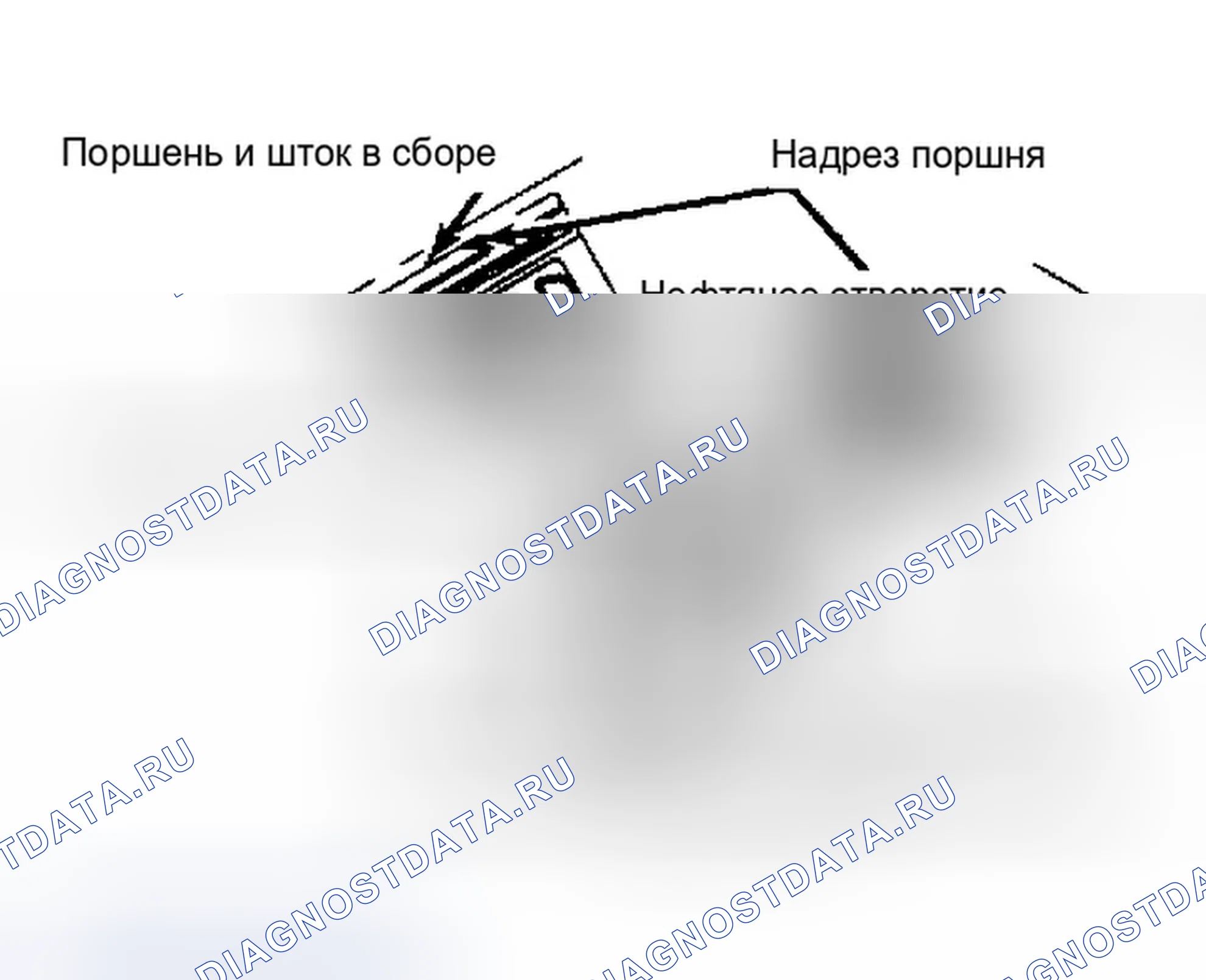 Рис. 8: ПОРШЕНЬ И ШТОК В СБОРЕ. Ford Aerostar I