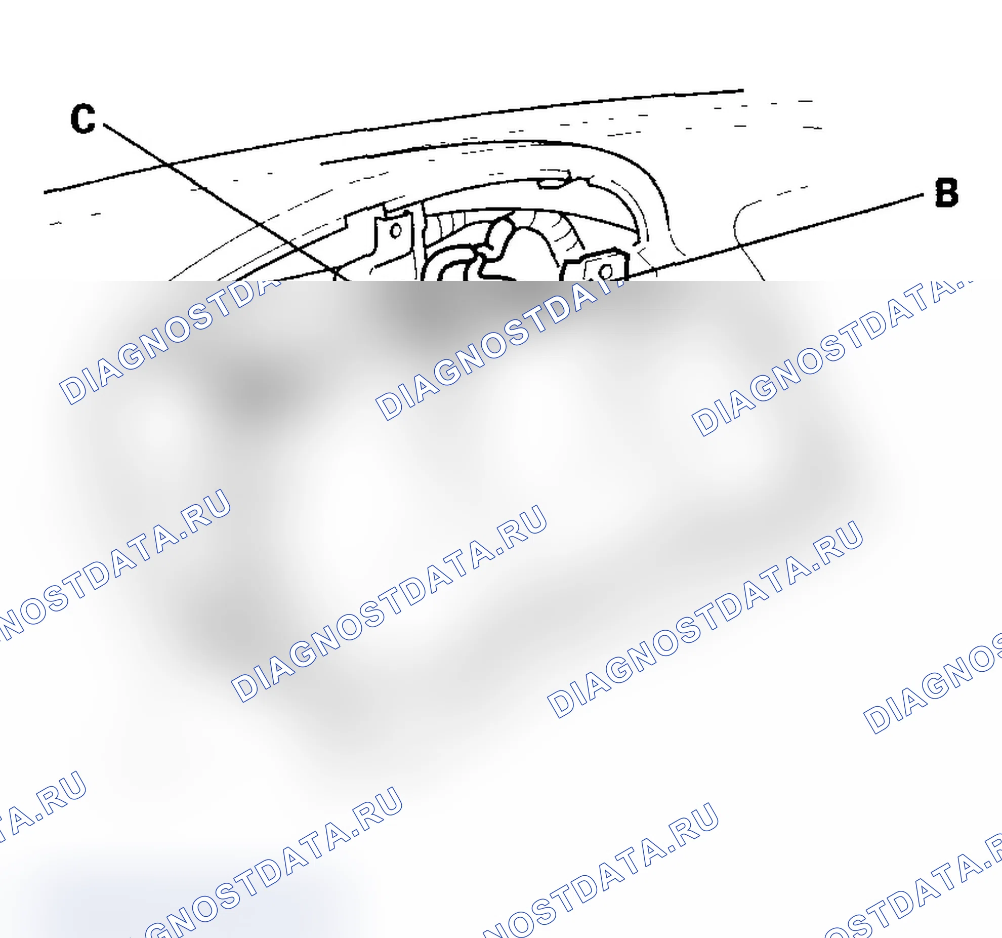 Рис. 392: Индикатор SRS не загорается. Acura MDX I