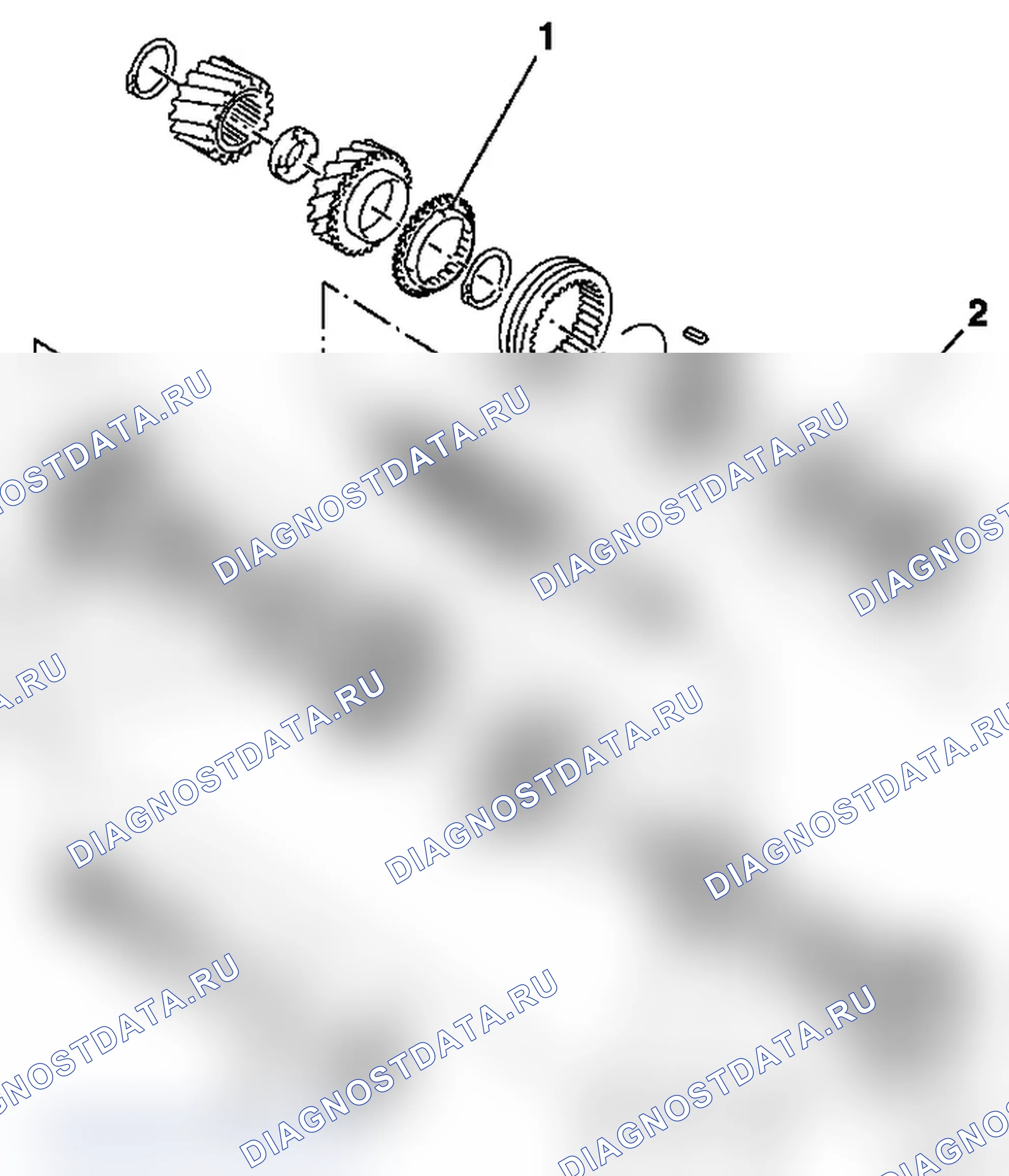 Демонтаж и монтаж колец синхронизатора (F13). Opel Astra G