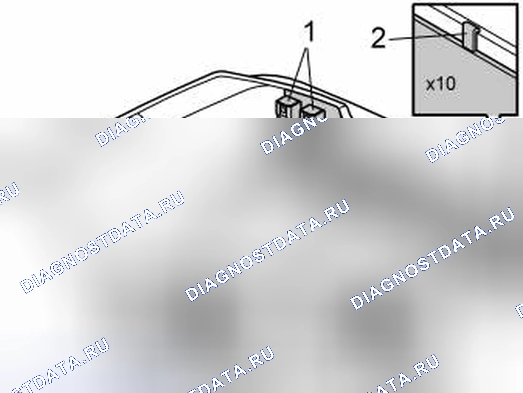 Рис. 55: Установка датчиков. Volvo S60 I рестайлинг