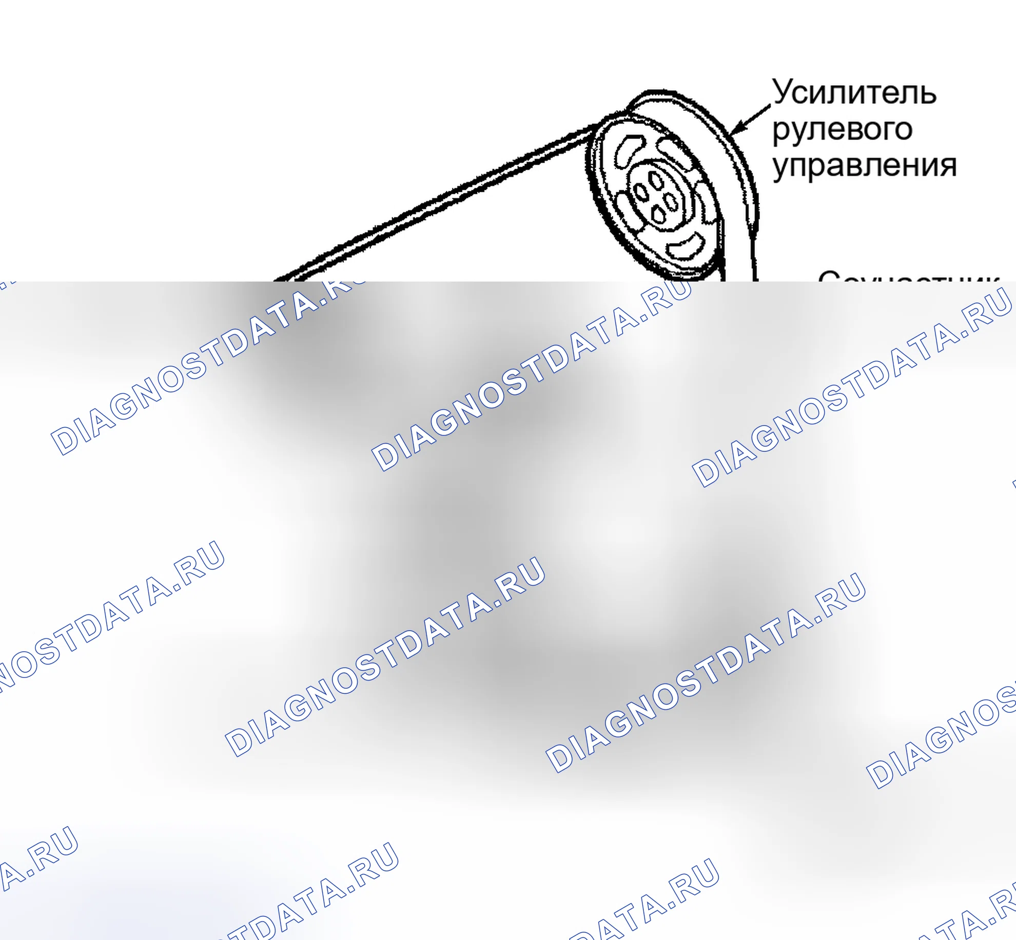 Рис. 13: ПРОКЛАДКА ПРИВОДНОГО РЕМНЯ (2.5L - COUGAR). Hyundai ix20 I