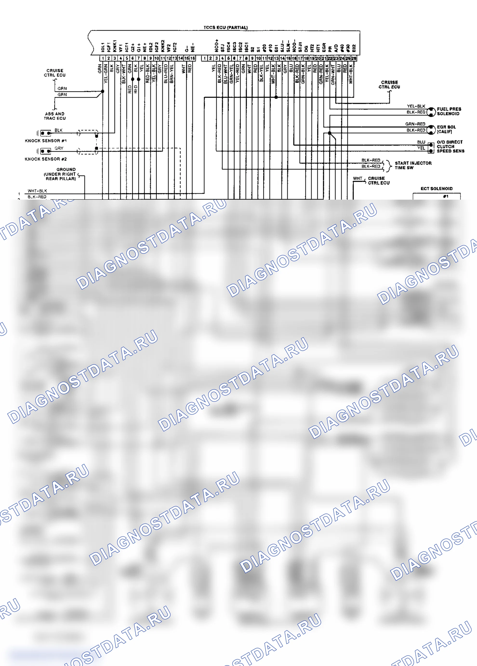Wiring Diagram (LS400 4.0L - 2 Of 2). Lexus ES XV10