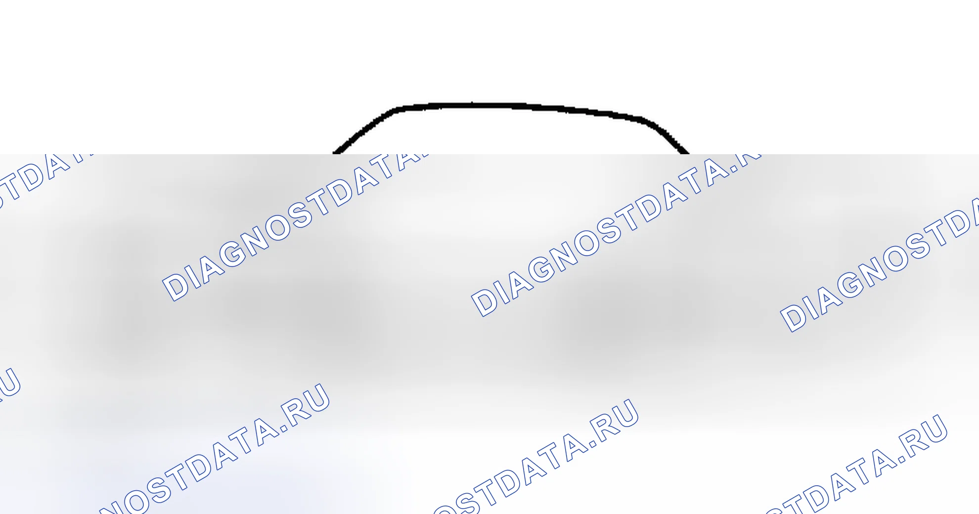 Рис. 5: Точки измерения высоты верховой езды. Mazda Familia BF