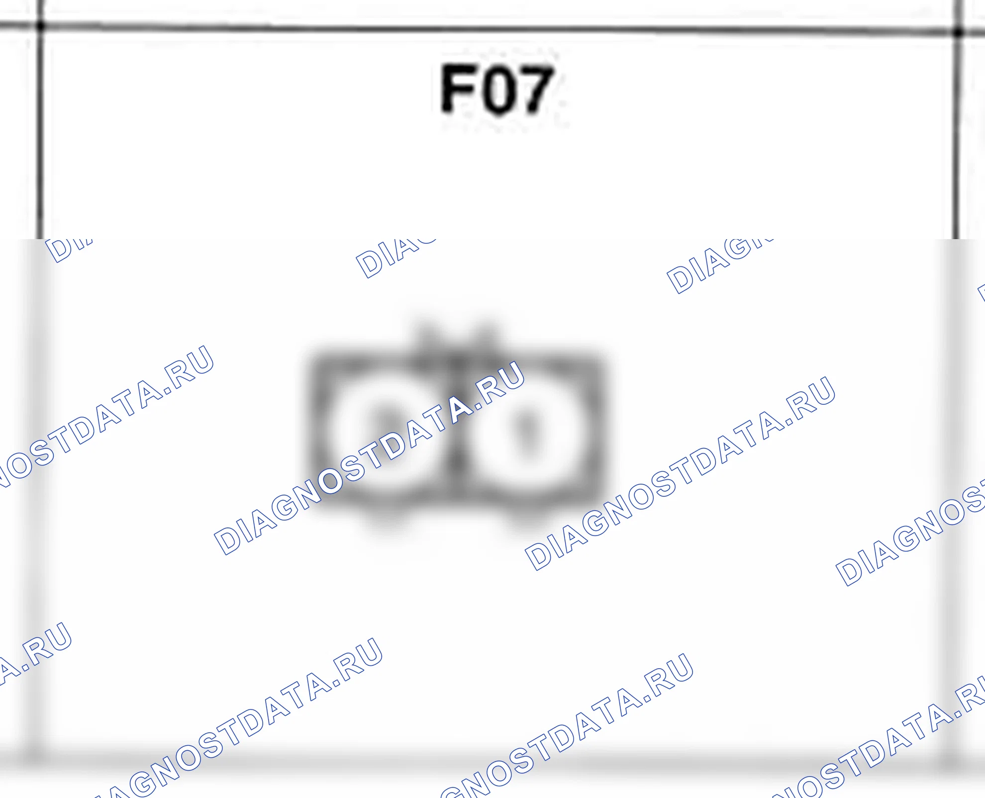 Распиновка разъёма F07 — основного жгута. Hyundai Atos MX
