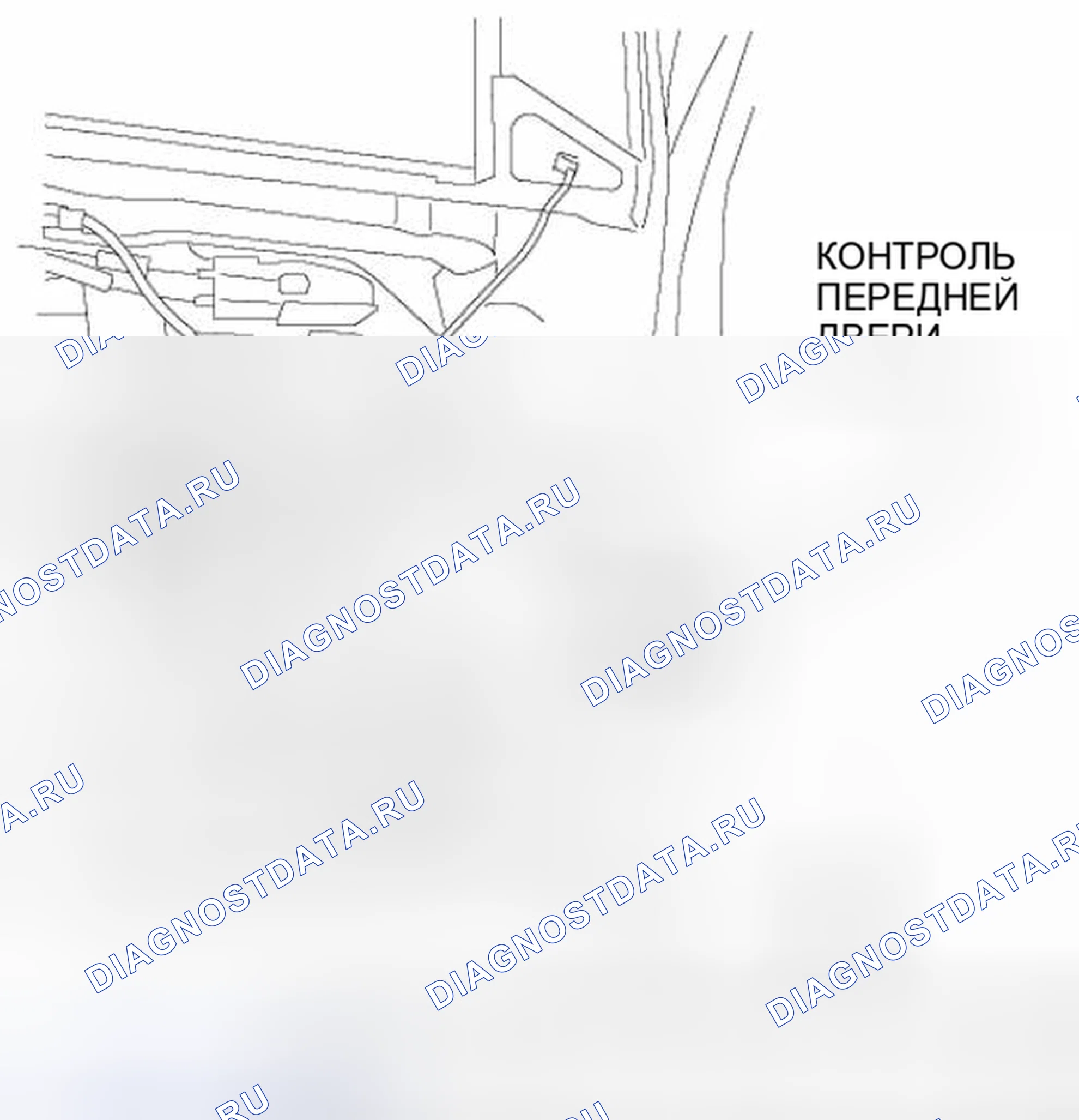 Рис. 54: СНЯТИЕ / УСТАНОВКА СРЕДСТВА КОНТРОЛЯ ПЕРЕДНЕЙ ДВЕРИ. Honda Civic IX рестайлинг