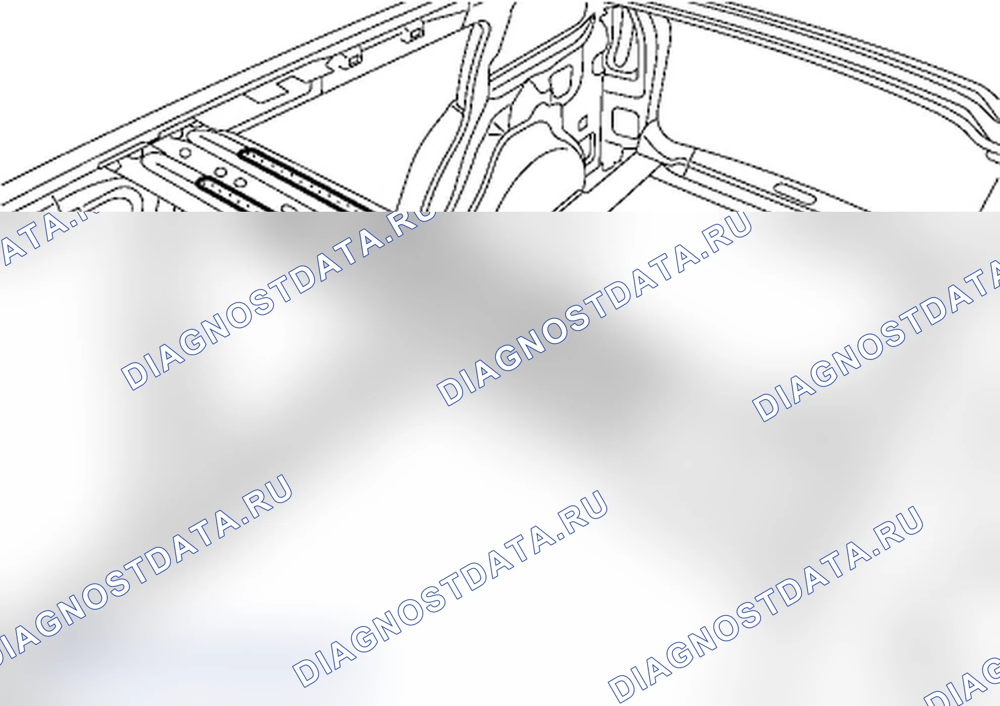 Средняя поперечина крыши. Renault Megane II