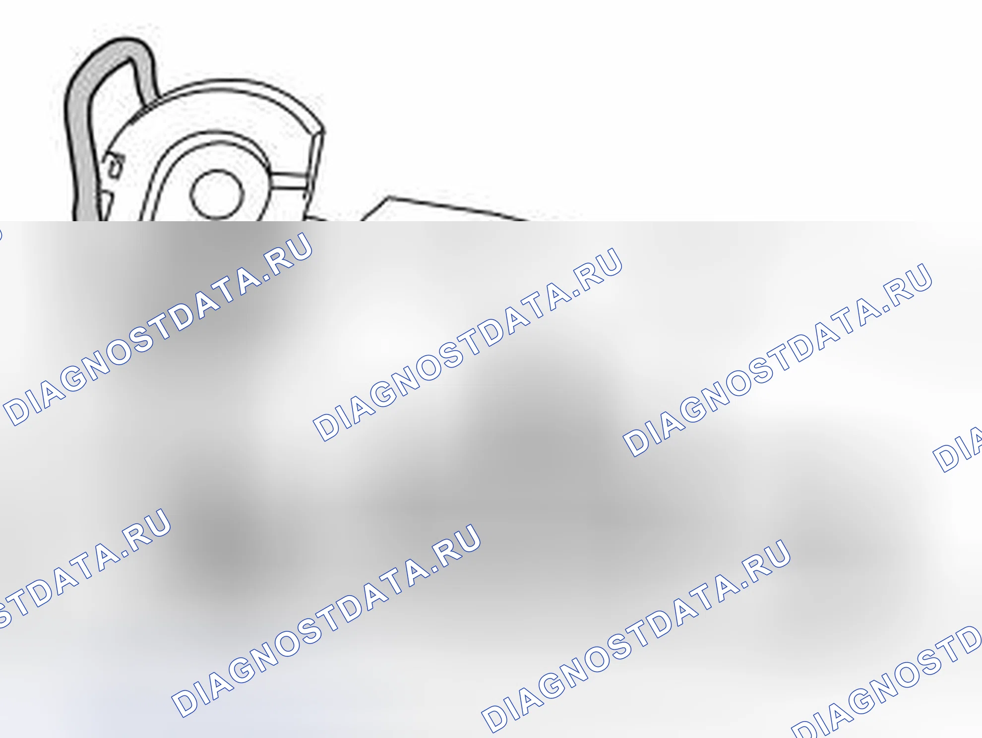 Рис. 69: Отсоединение ленты и кабеля. Volvo V70 II