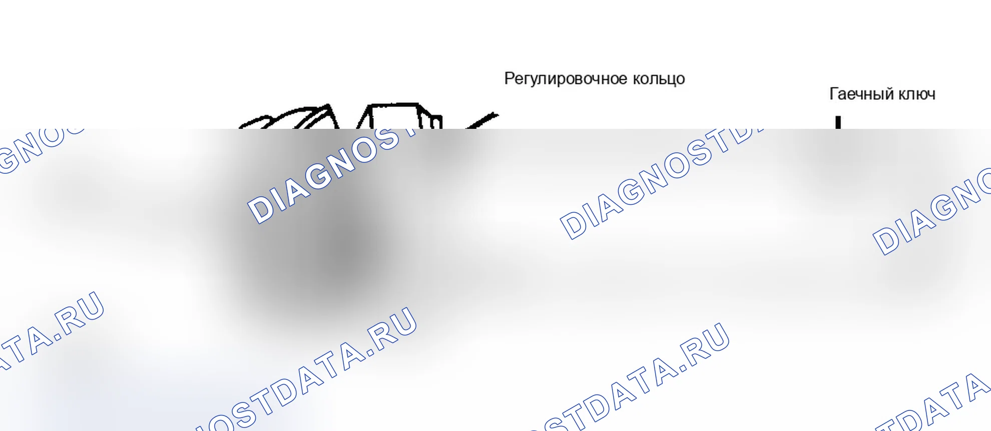 Рис. 3: Глубина ведущей шестерни и предварительная нагрузка на подшипник. Volvo 240 I