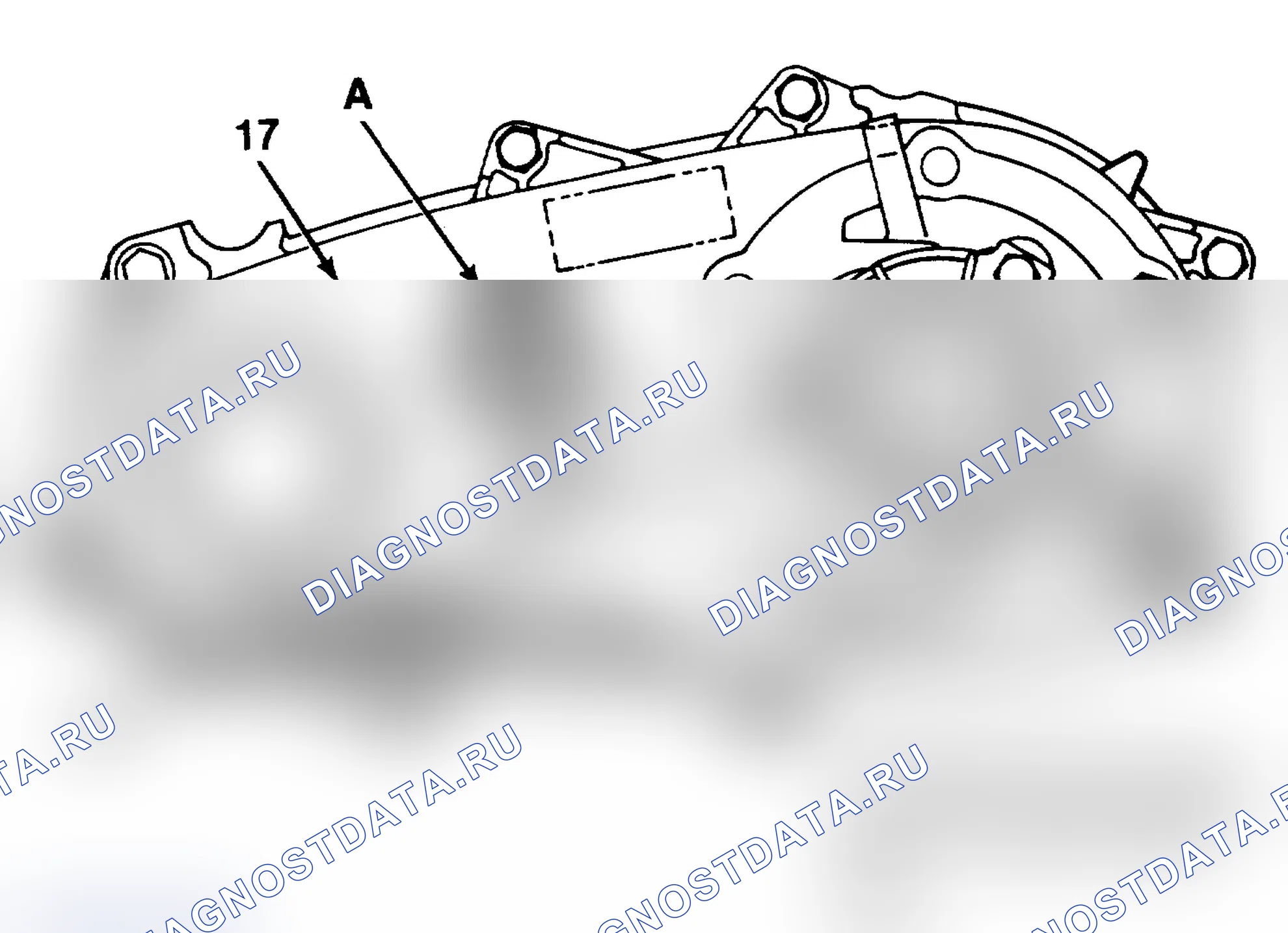 Рис. 6: Идентификация раздаточной коробки. Chevrolet Blazer S15