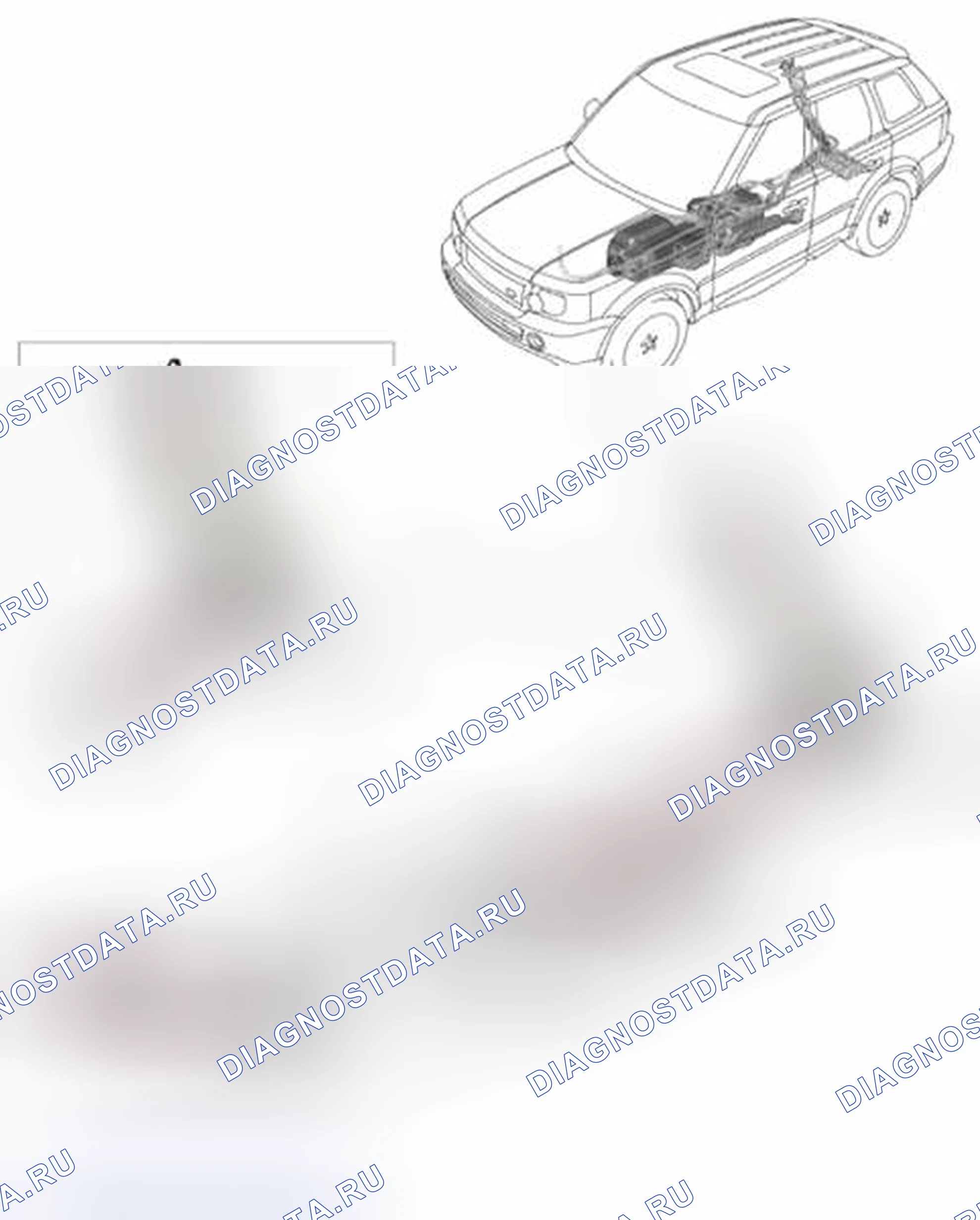 Рис. 18: КОМПОНОВОЧНАЯ СХЕМА ИСПАРИТЕЛЬНЫХ ВЫБРОСОВ - 4,4 л V8. Land Rover Range Rover Sport L320