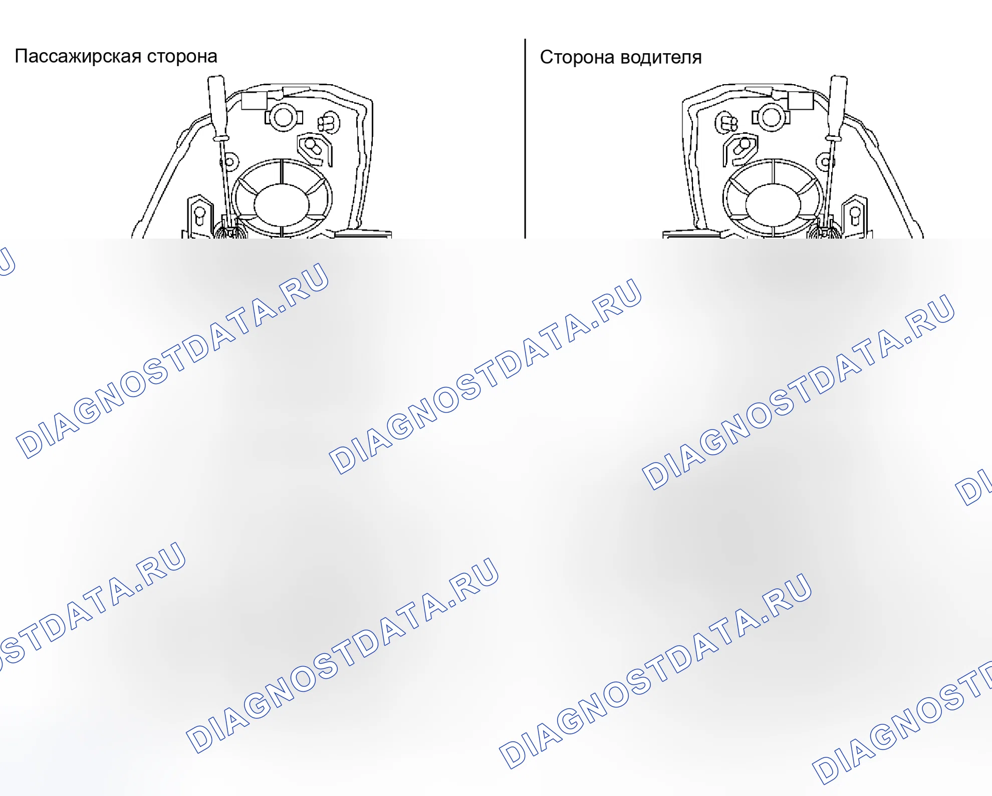 Рис. 219: Регулировка прицеливания. Nissan 350Z I