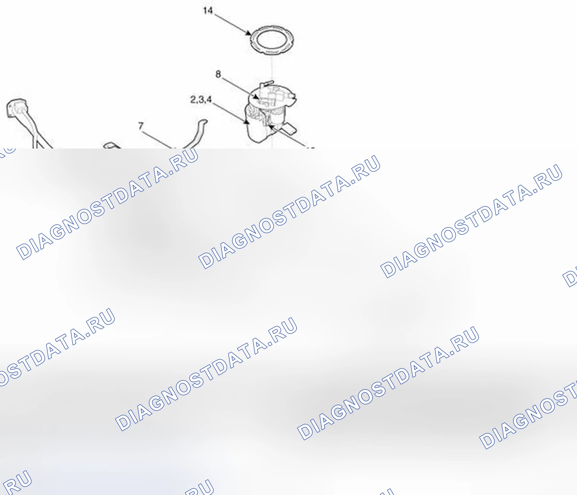 Рис. 20: Расположение компонентов. Hyundai Elantra V