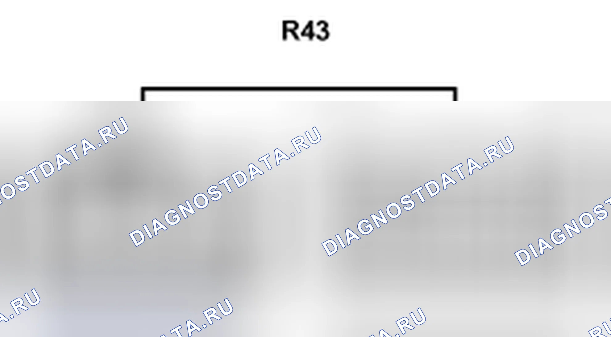 Рис. 709: Вид с торца соединительного разъема (R43). Lexus LS IV