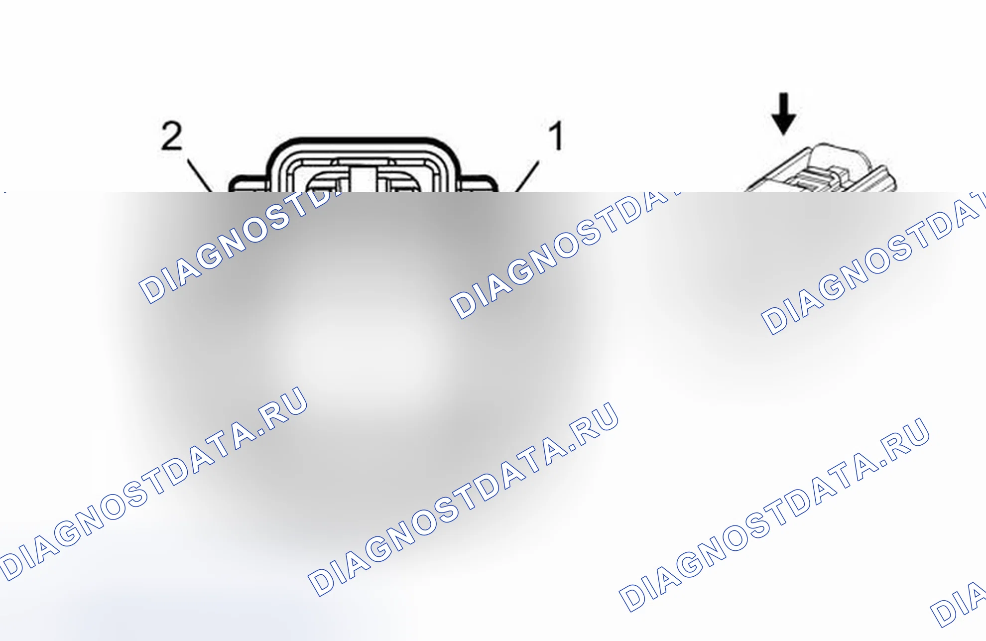 Рис. 7: Привод двери порта зарядки M80. Chevrolet Volt I