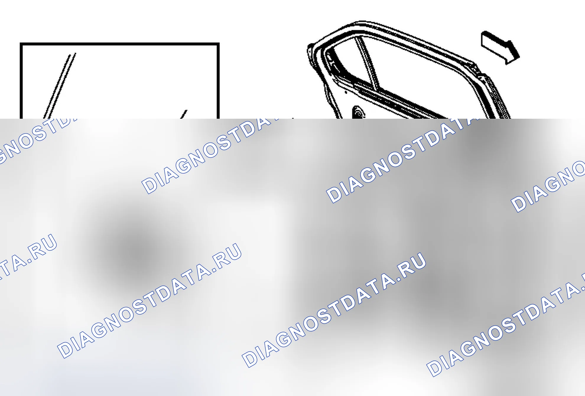 Рис. 13: Замена регулятора заднего бокового окна двери. Chevrolet Equinox II