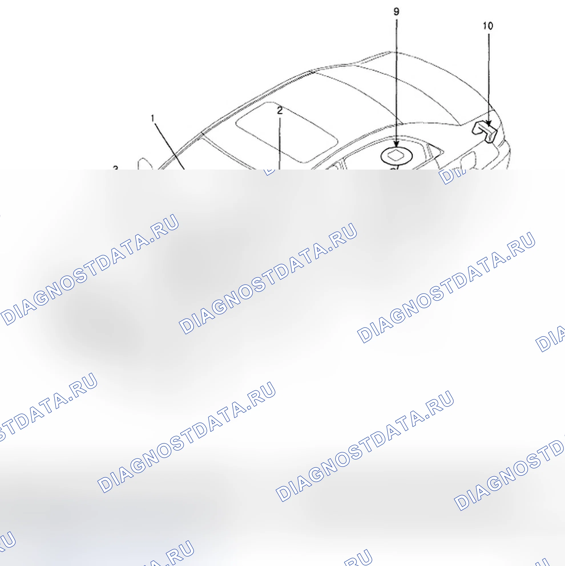 Рис. 1: РАСПОЛОЖЕНИЕ КОМПОНЕНТОВ. Hyundai Sonata V рестайлинг