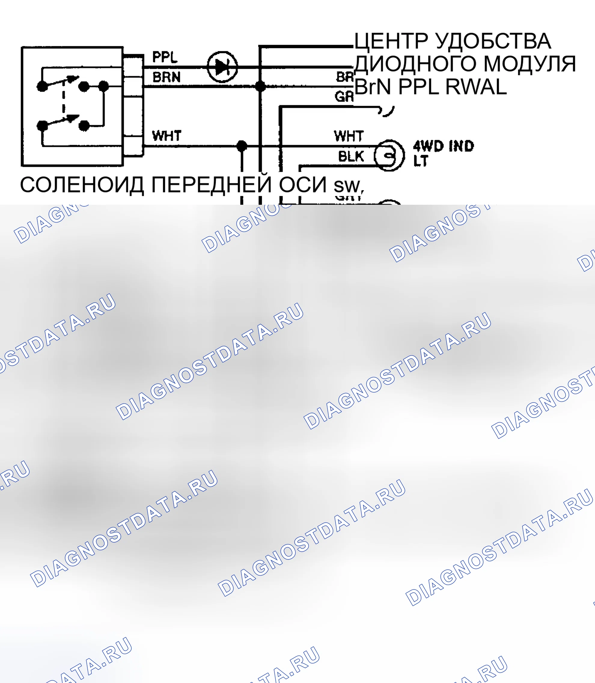 Рис. 6: Схема раздаточной коробки (1992). GMC Cab & Chassis K3500 
