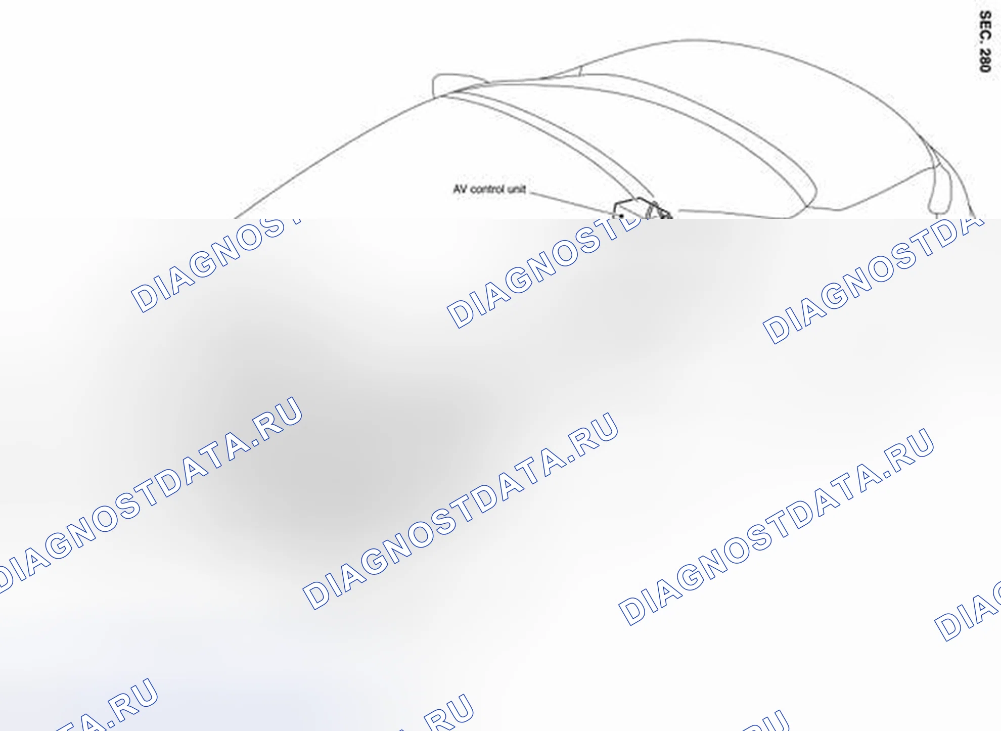 Рис. 258: Схема расположения питателей. Nissan Murano Z51 рестайлинг 2