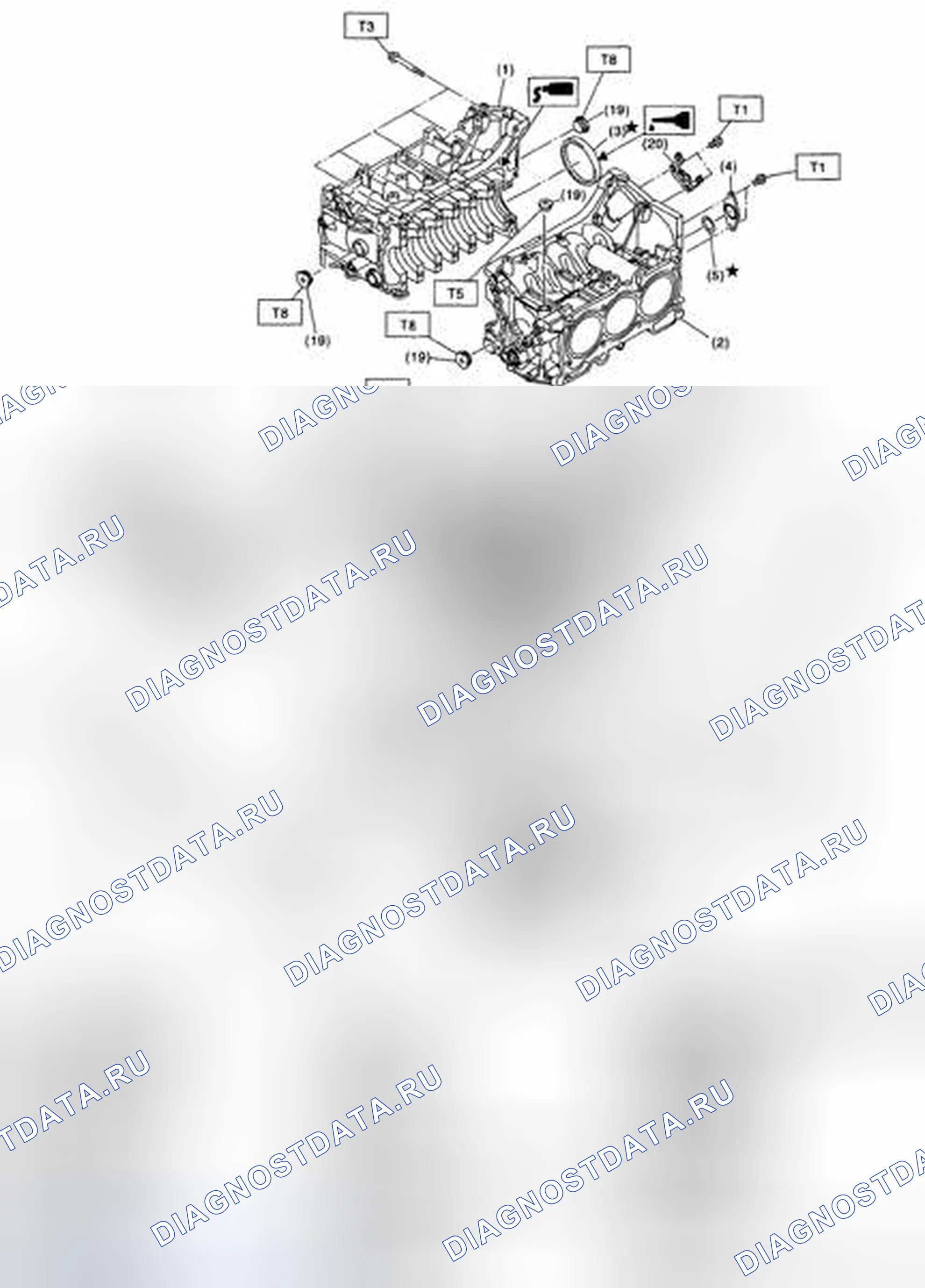 Рис. 492: БЛОК ЦИЛИНДРОВ. Subaru Outback BP рестайлинг