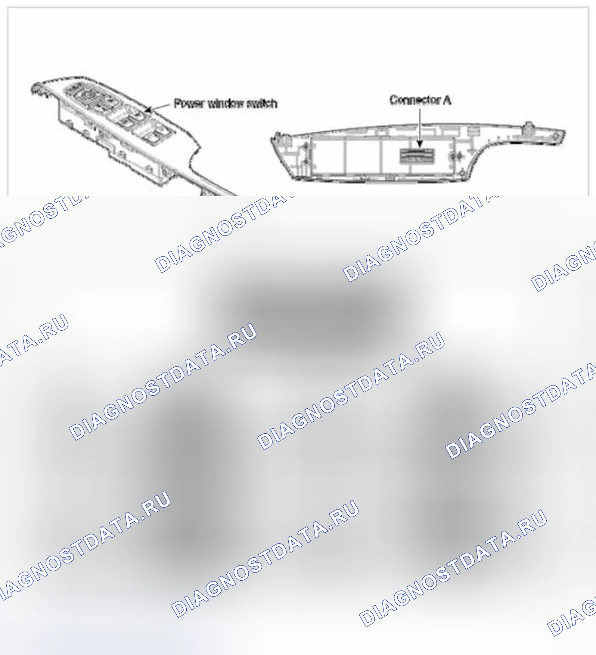 Рис. 32: Переключатель окна питания драйвера (1). Hyundai Azera II