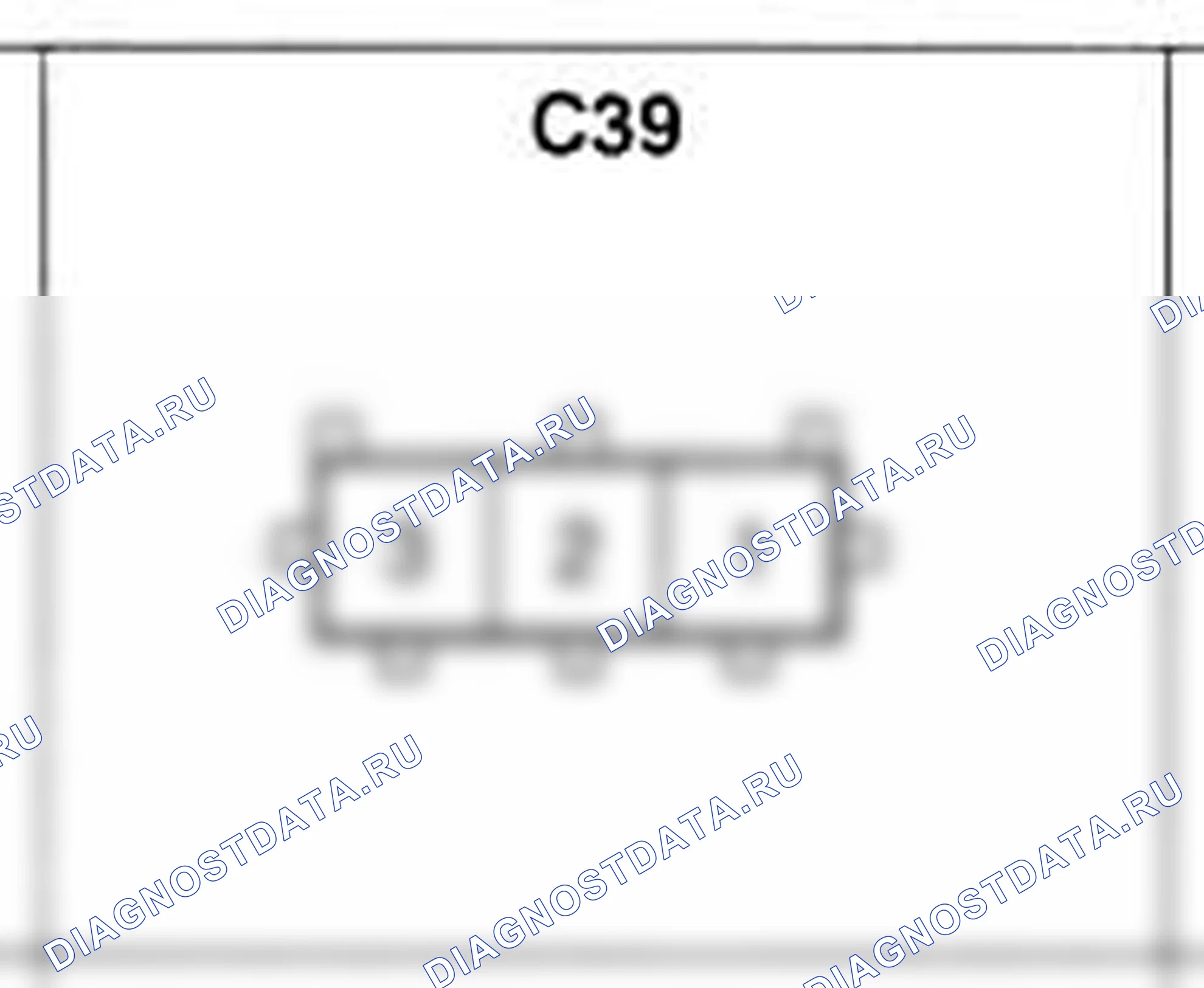 Распиновка разъёма C39 — жгута управления. Hyundai H-1 A1