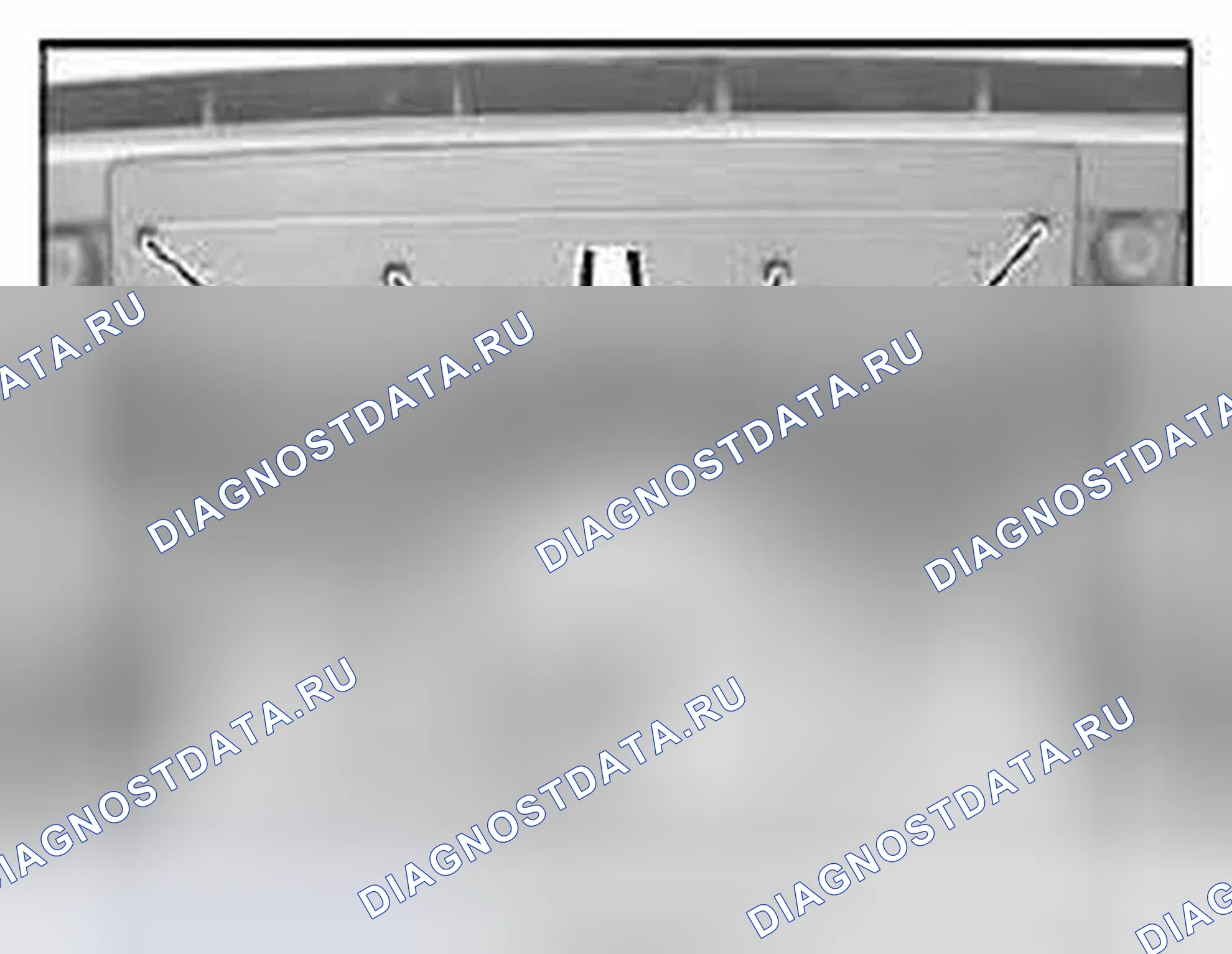 Рис. 58: 51 11 158 Замена опорной плиты для номерного знака. BMW X3 E83 рестайлинг