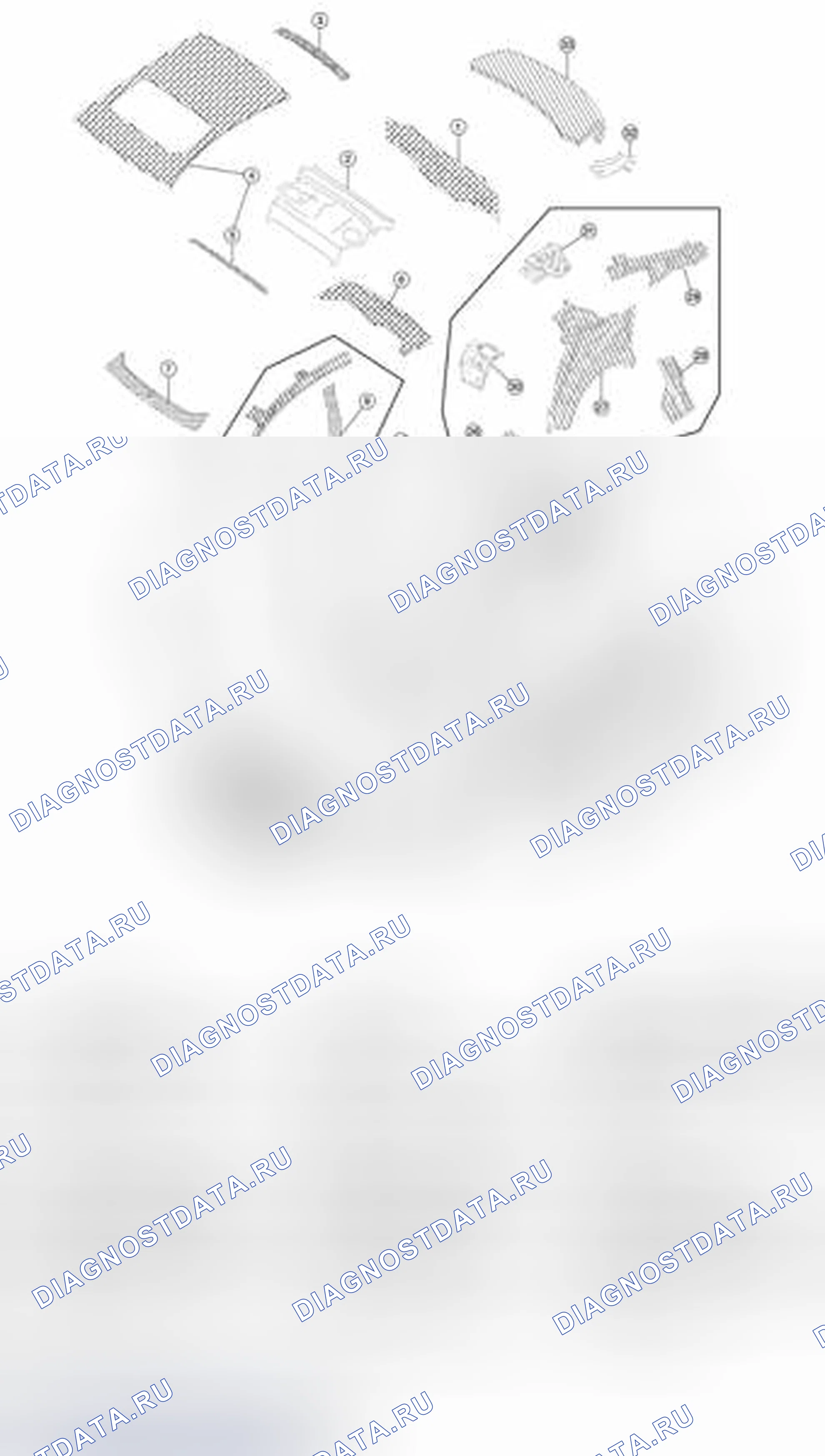 Рис. 30: Составные части кузова. Honda Passport I