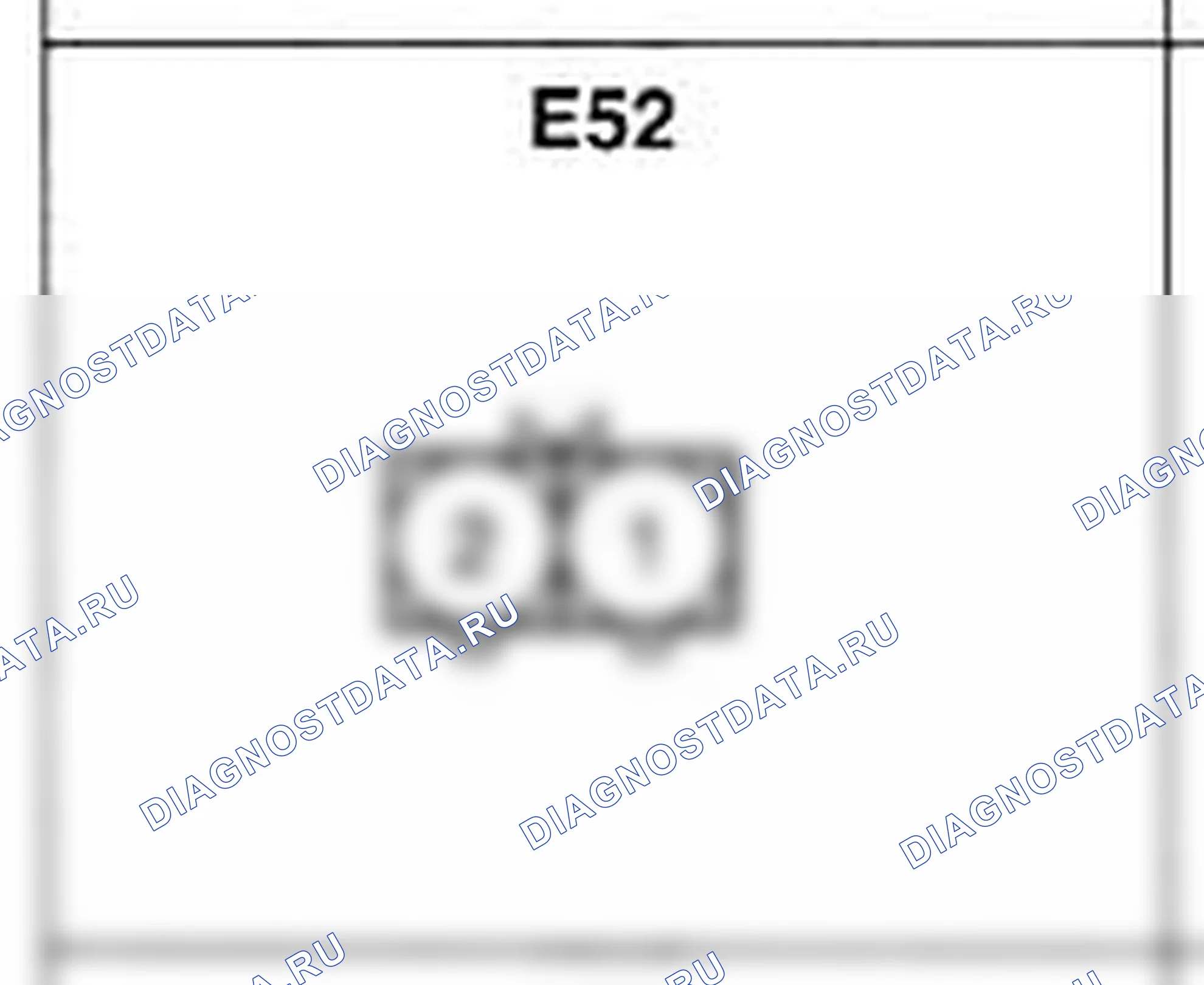 Распиновка разъёма E52 — жгута двигателя. Hyundai Accent LC