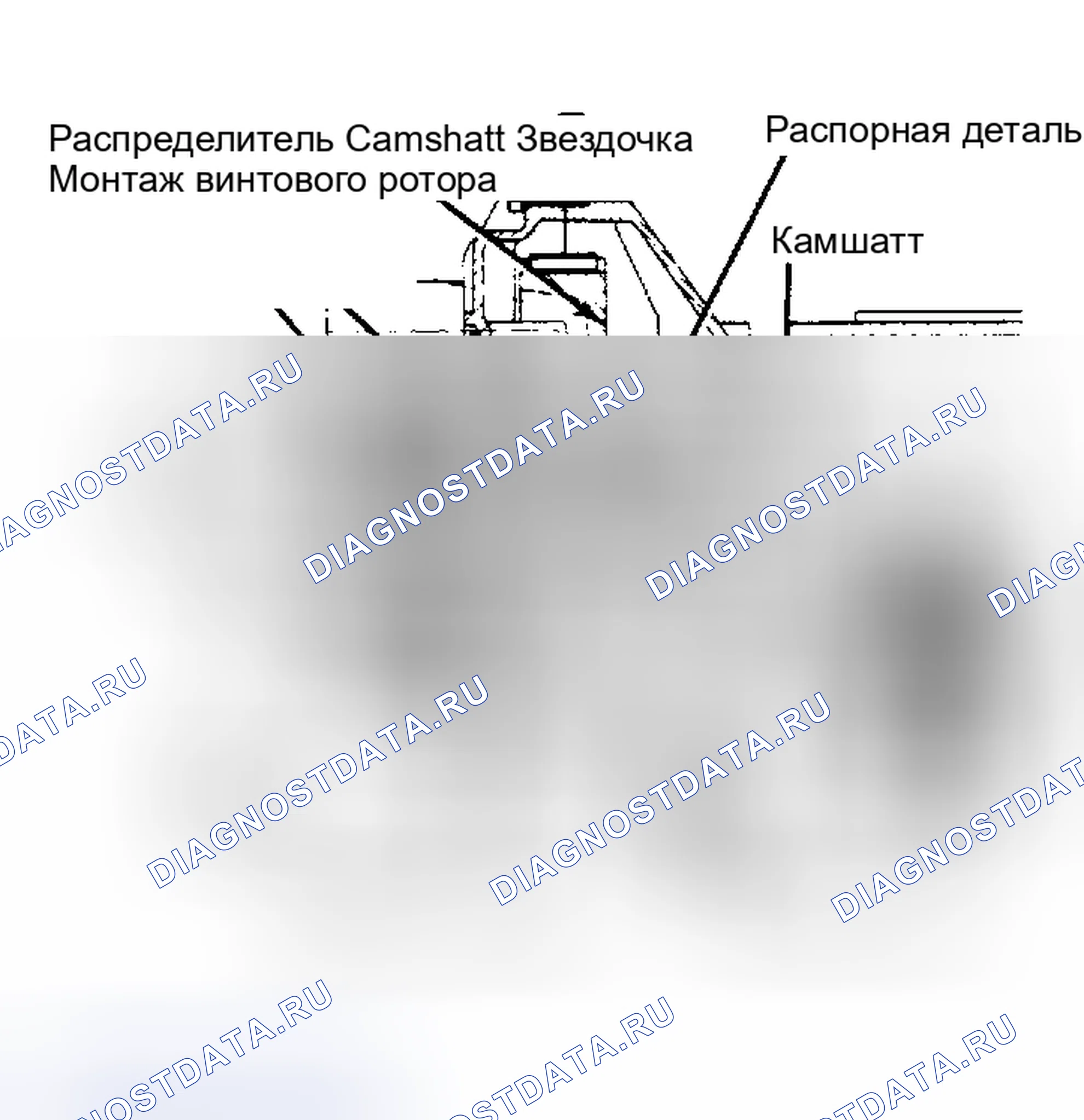 Рис. 10: Схема распределителя системы DME 944 Совместите колпачок распределителя со стопорной бобышкой, обращенной вверх.. Porsche 944 I