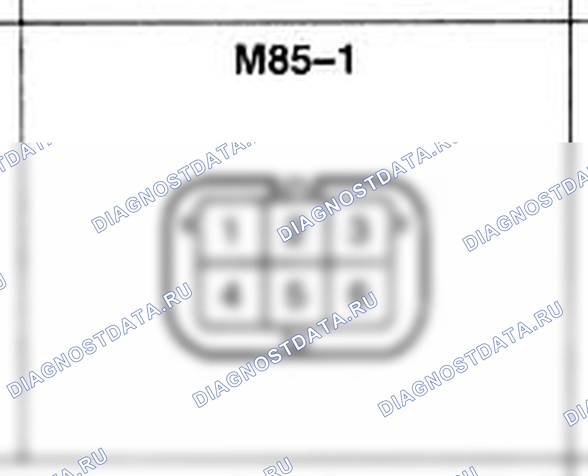 Распиновка разъёма M85-1 — основного жгута. Hyundai Accent LC