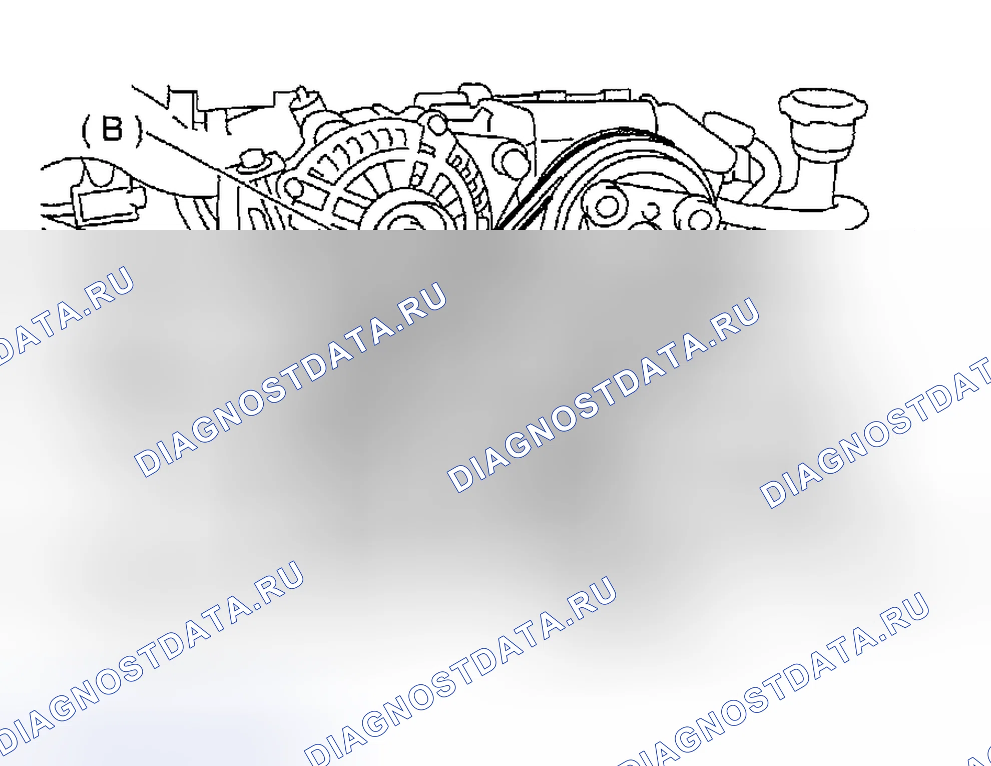 Рис. 425: ЗАДНИЙ БОКОВОЙ РЕМЕНЬ. Subaru Impreza GD/GC/GG рестайлинг