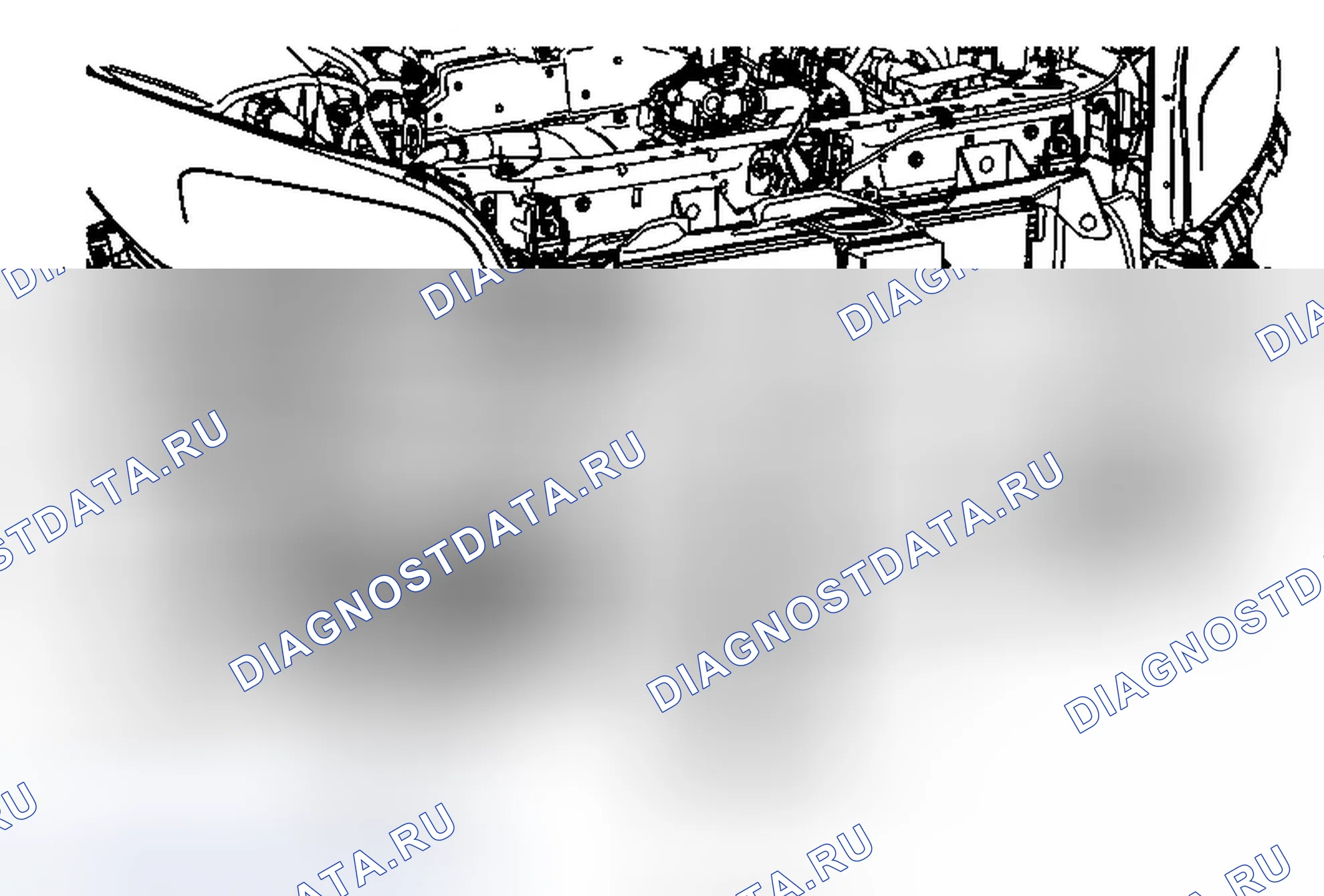 Рис. 30: Замена воздушной перегородки и дефлектора радиатора (правый Lkw). Chevrolet Malibu VIII рестайлинг