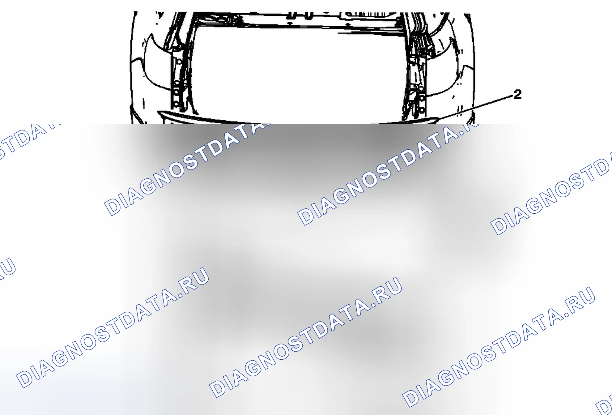 Рис. 68: Замена ступеньки заднего бампера. Chevrolet Traverse I