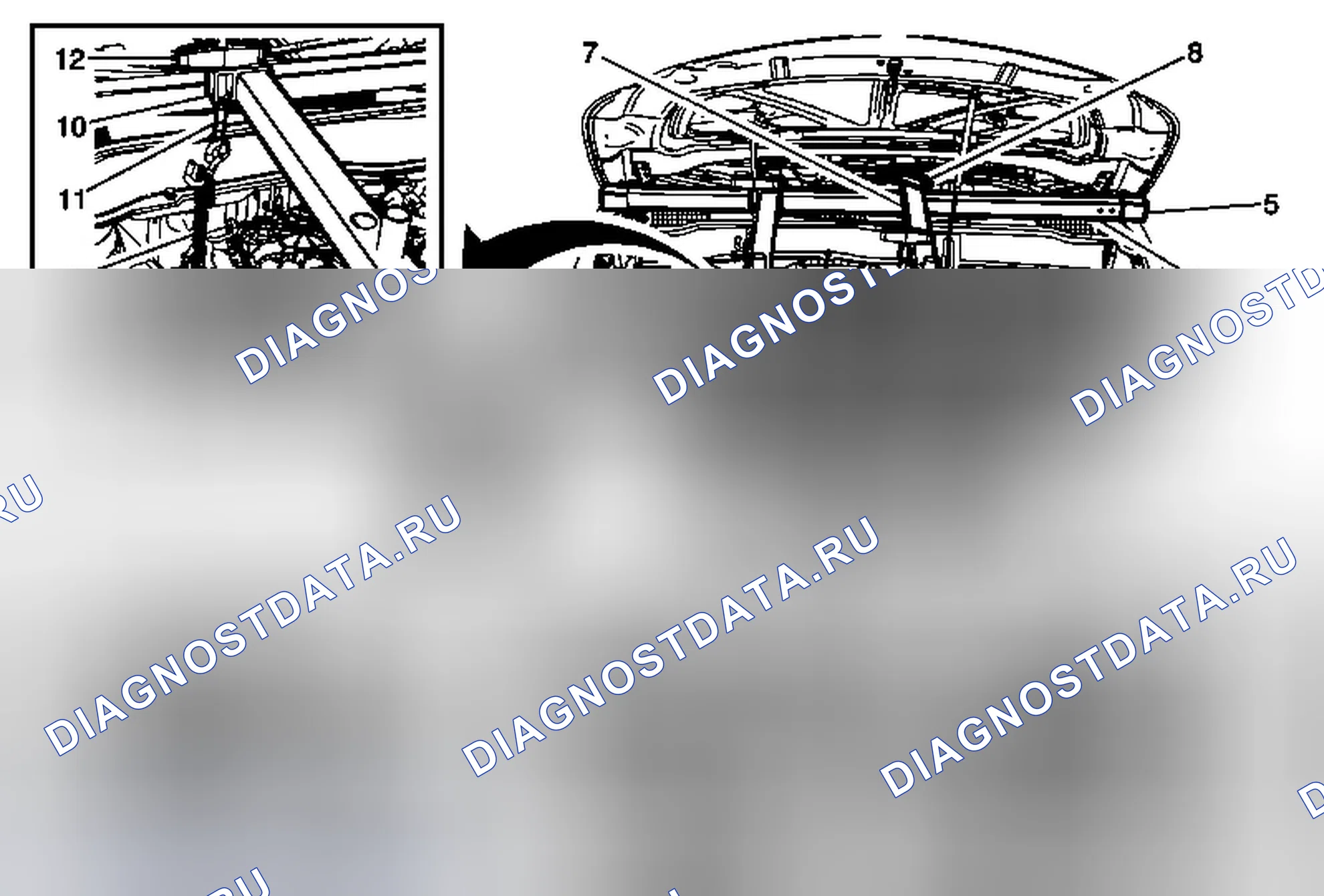 Рис. 23: Опорное приспособление двигателя. GMC Acadia I рестайлинг