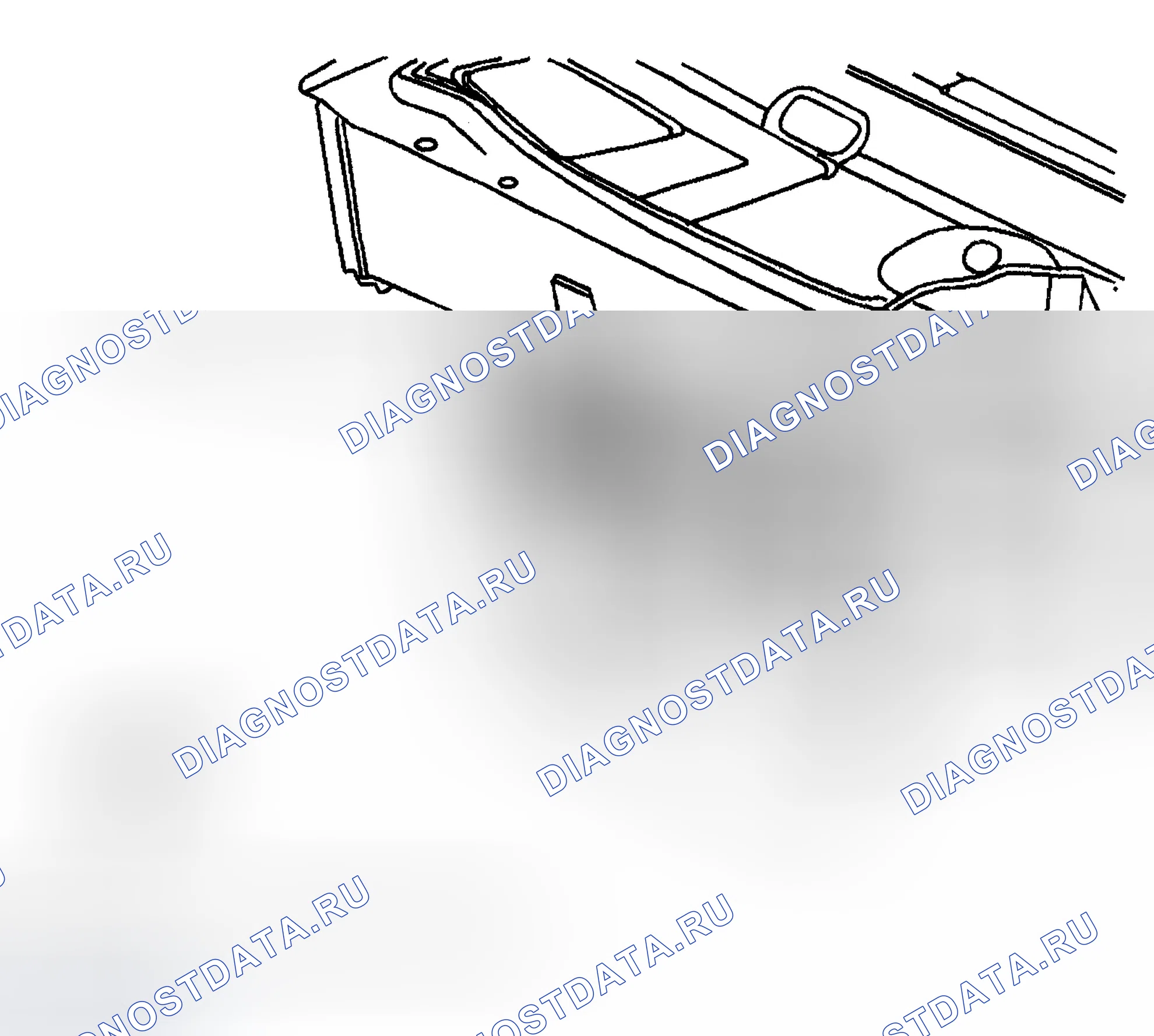 Рис. 14: Моторный отсек, правая задняя часть. Chevrolet TrailBlazer I