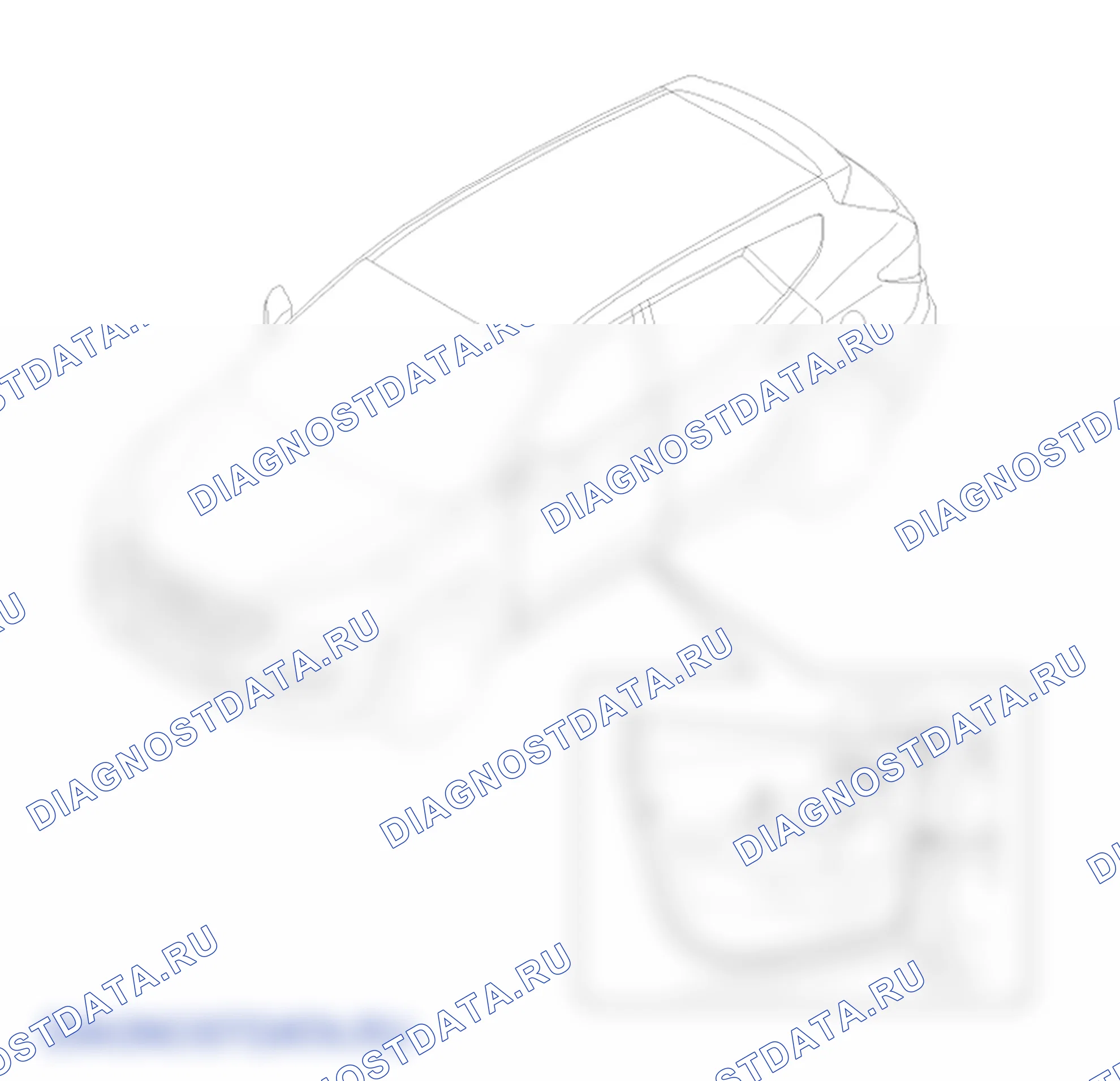 Расположение деталей отделки передней двери. Hyundai Santafe Sport DMA