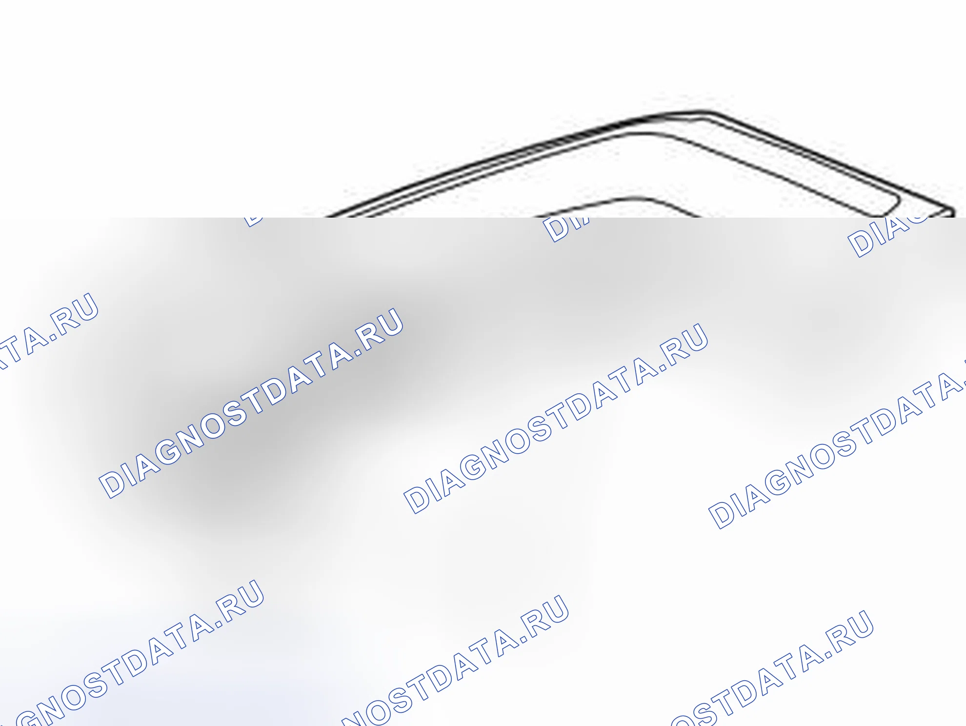 Рис. 56: Нарезка доступа к винтам. Volvo S80 I рестайлинг