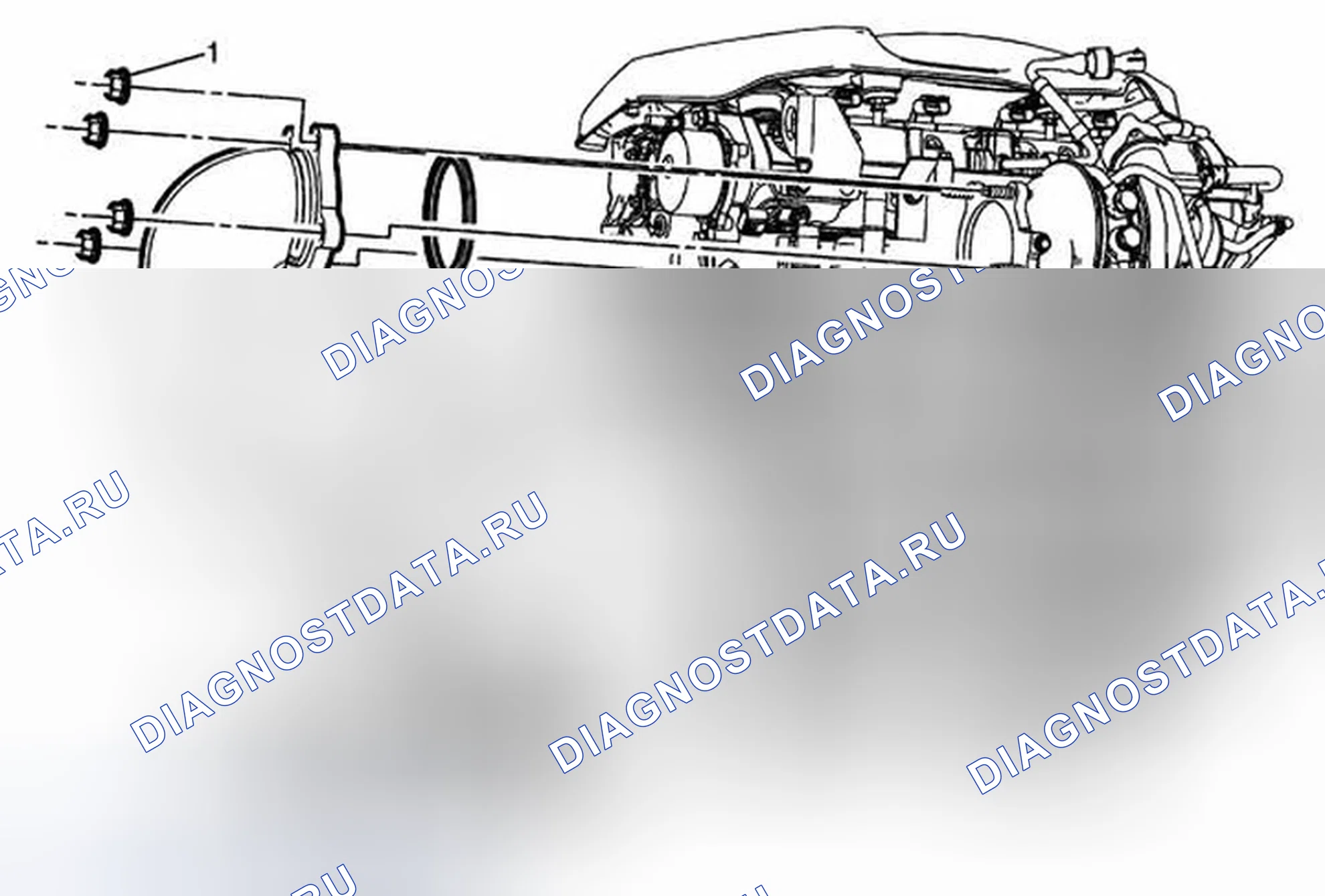 Рис. 3: Замена каталитического нейтрализатора (LDK или Lhu). Buick Regal V