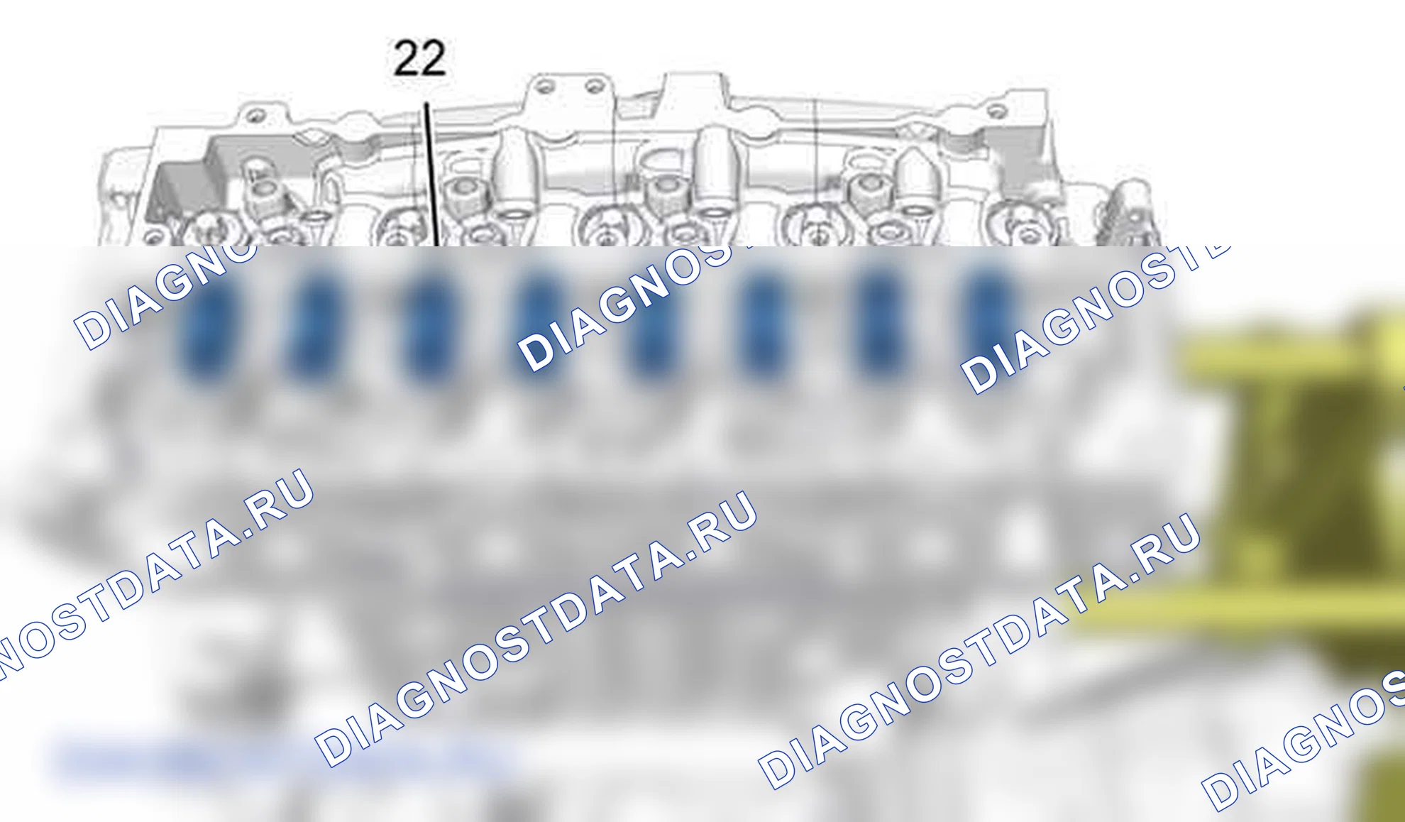 Демонтаж: Верхняя часть двигателя — b1bg37vd. Citroen Jumpy II