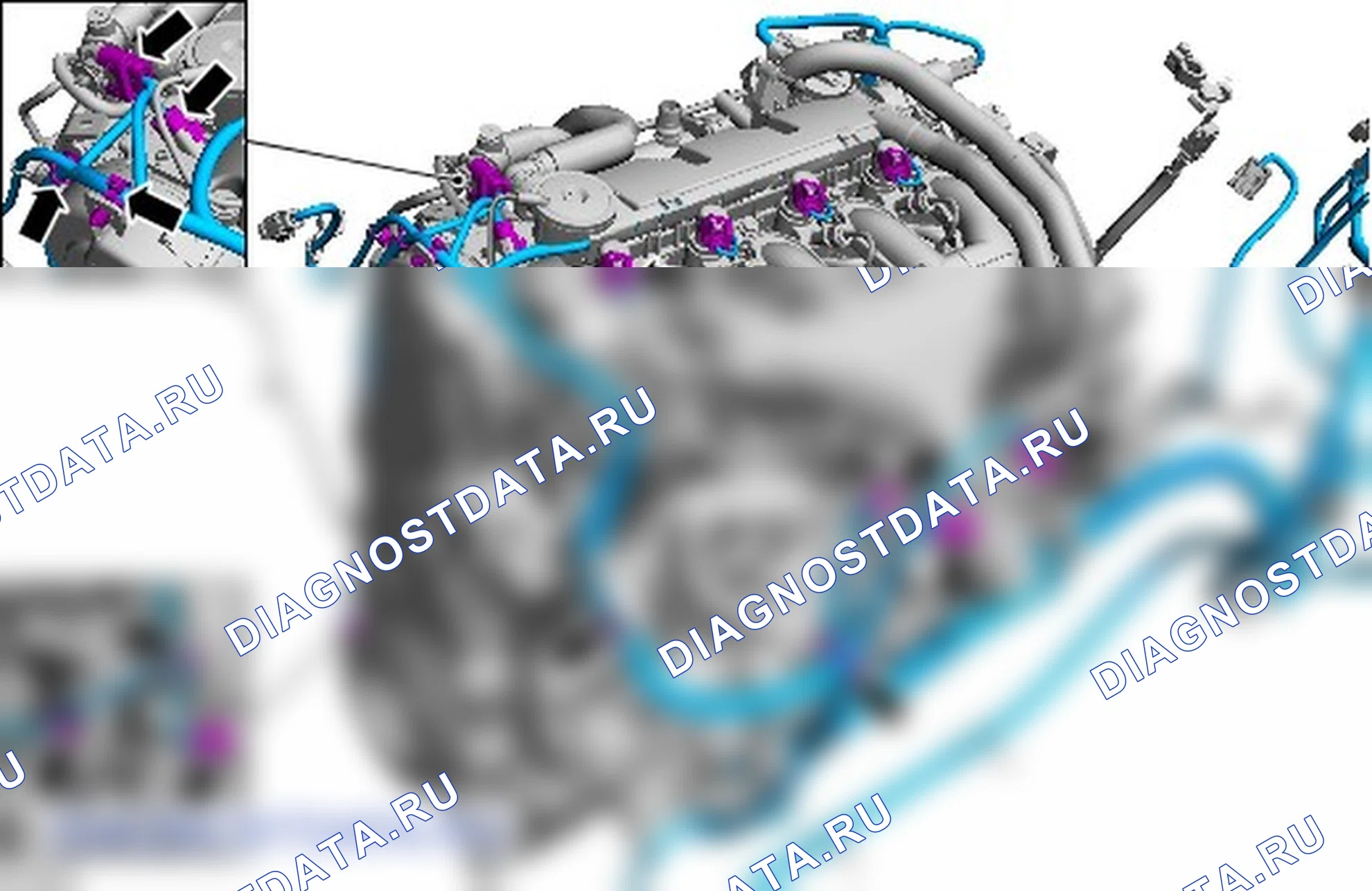 Как снять присоединяемые детали двигателя. Ford S-MAX I