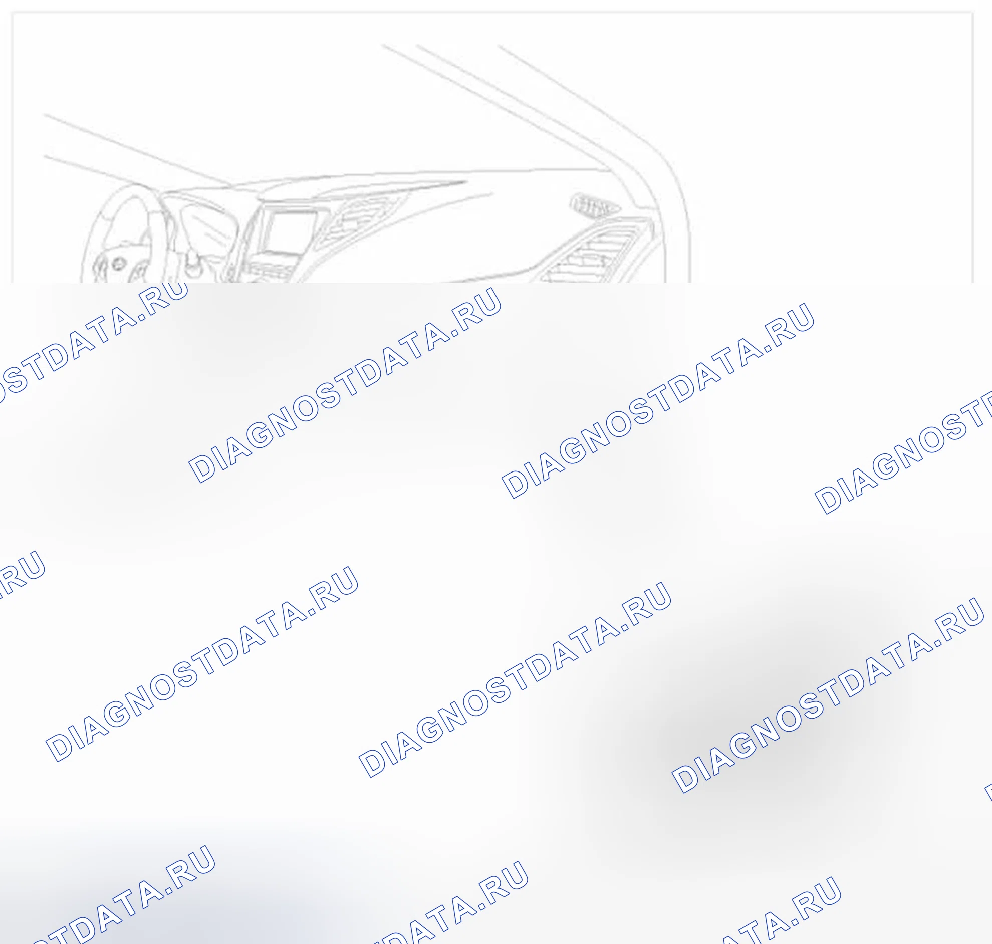 Рис. 24: Расположение компонентов. Hyundai Azera II